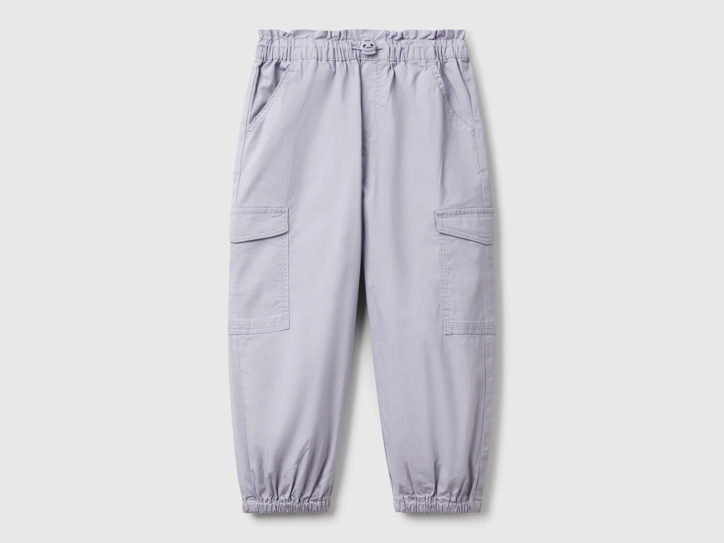 Pantaloni cargo in cotone stretch