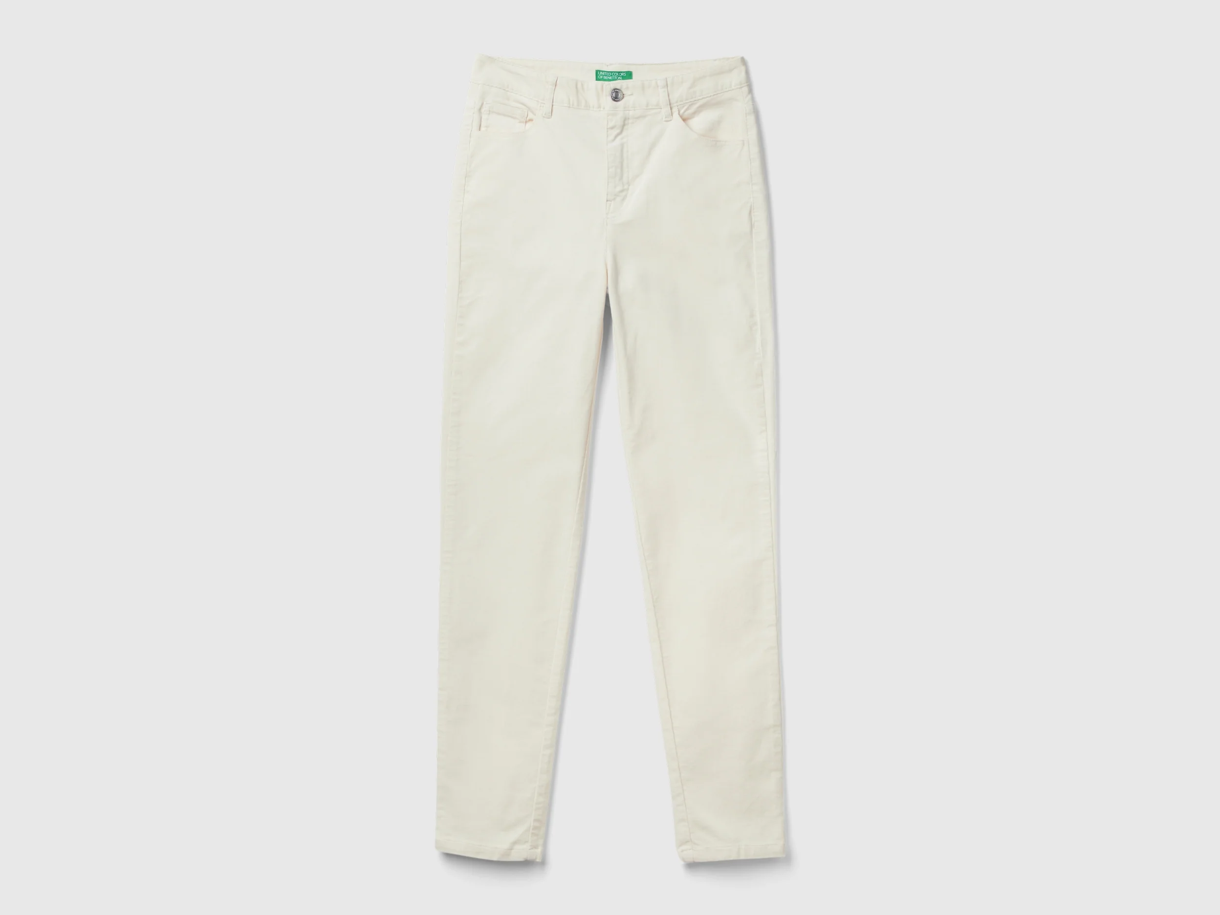 Pantaloni cinque tasche in velluto