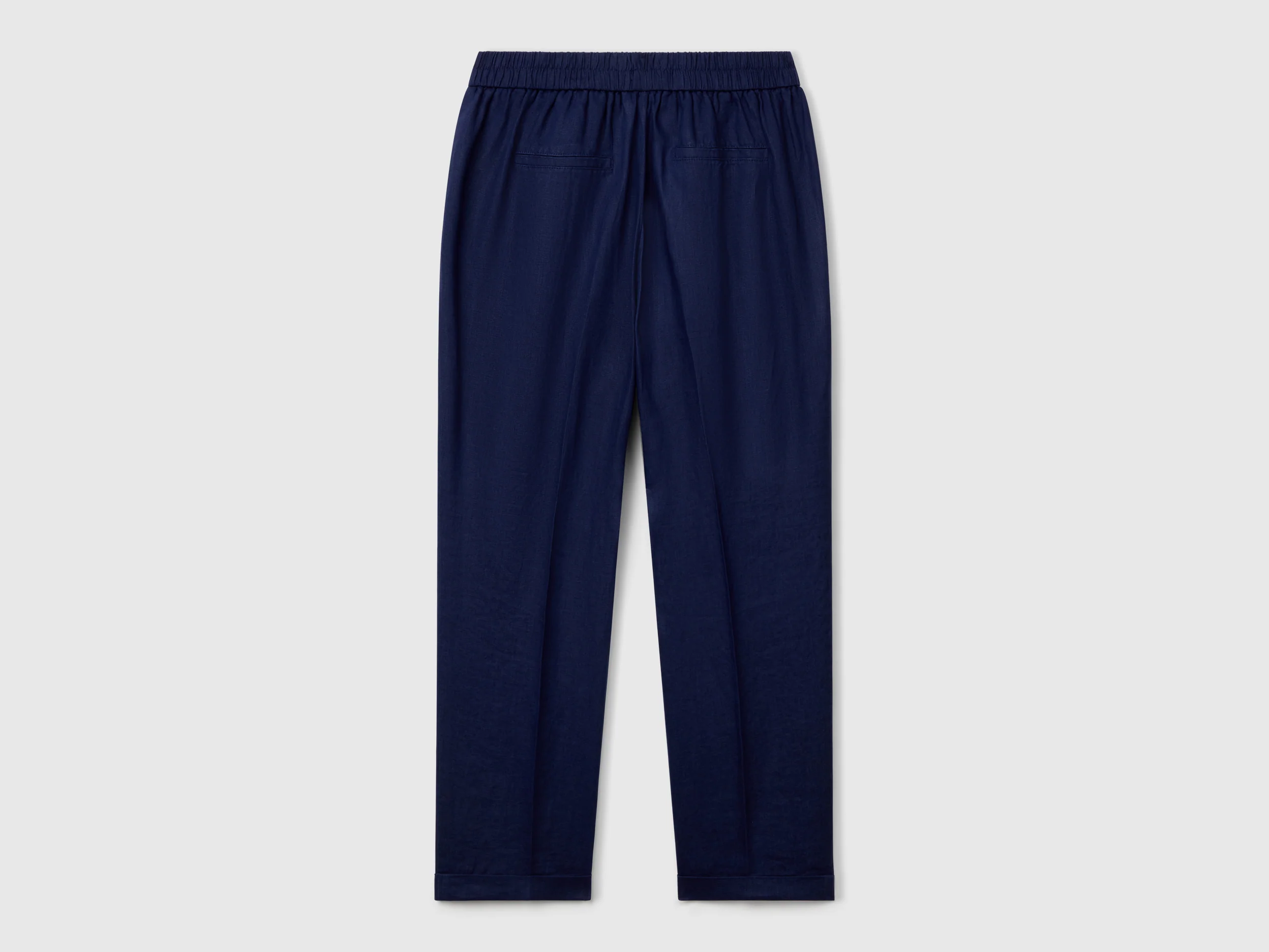 Pantaloni cropped in 100% lino - Image 2