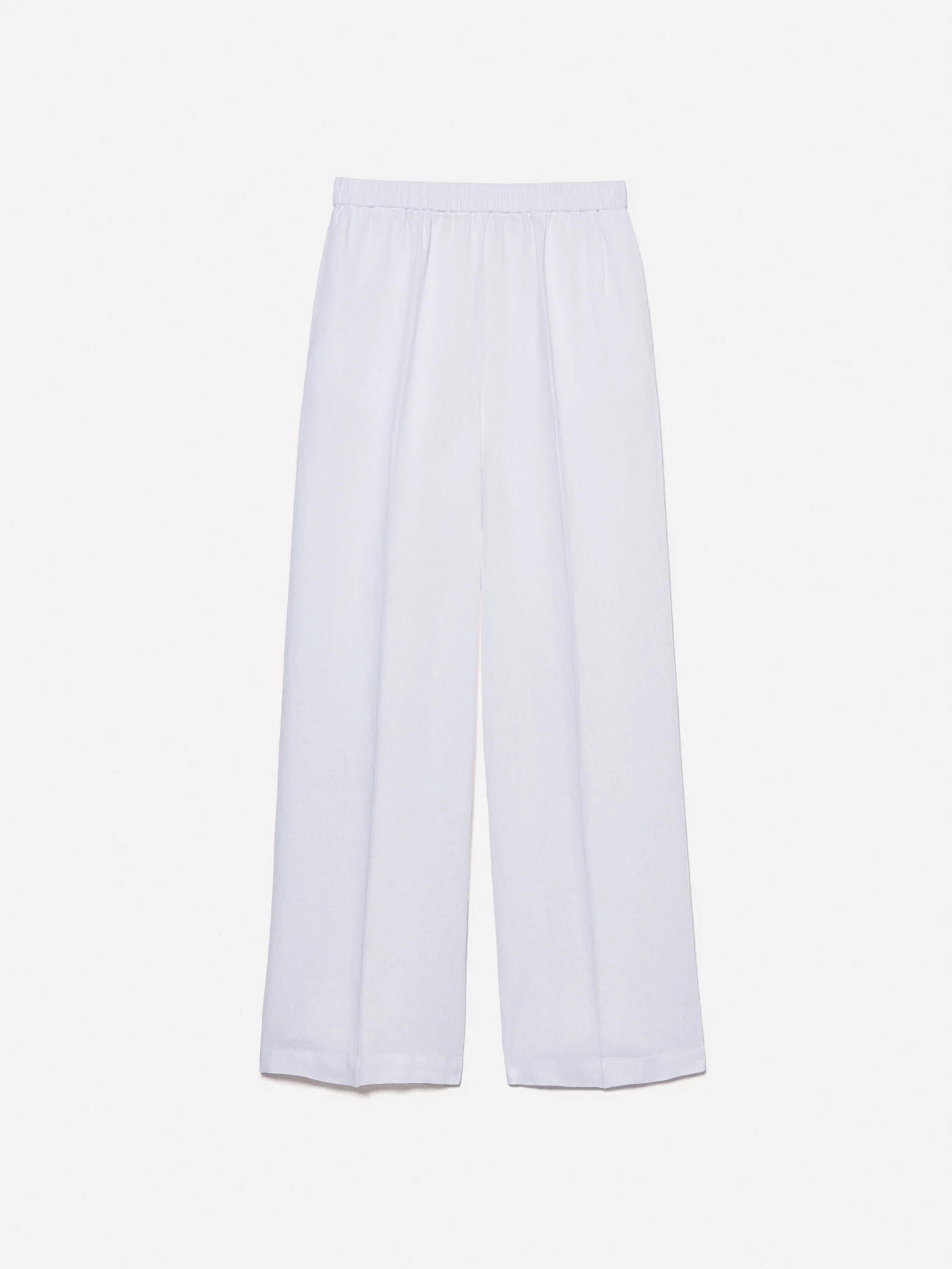 Pantaloni flare fit in 100% lino
