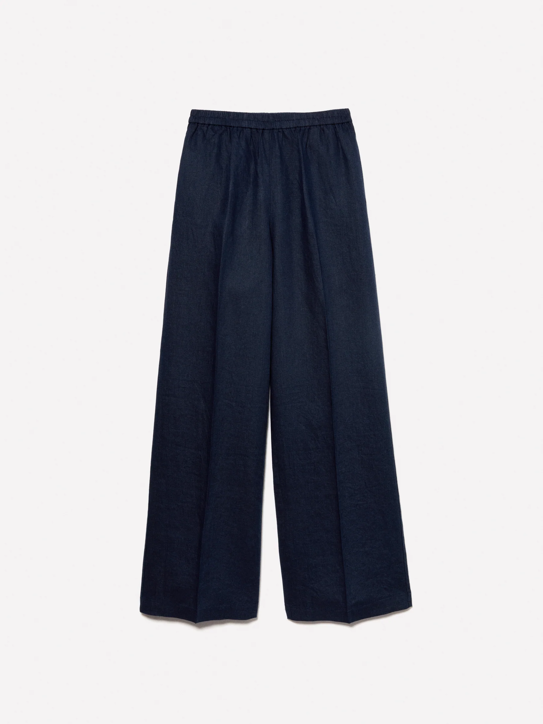 Pantaloni flare fit in 100% lino