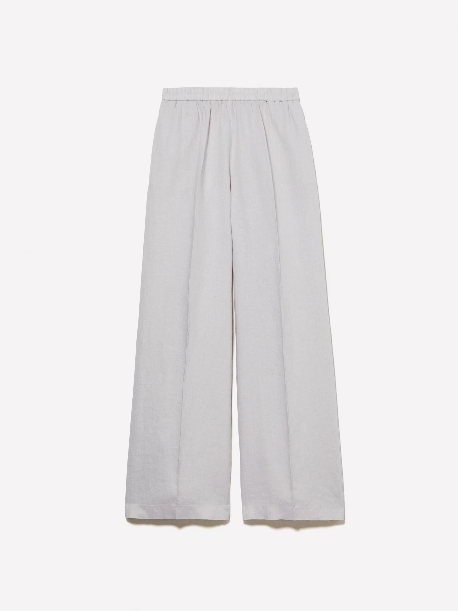 Pantaloni flare fit in 100% lino