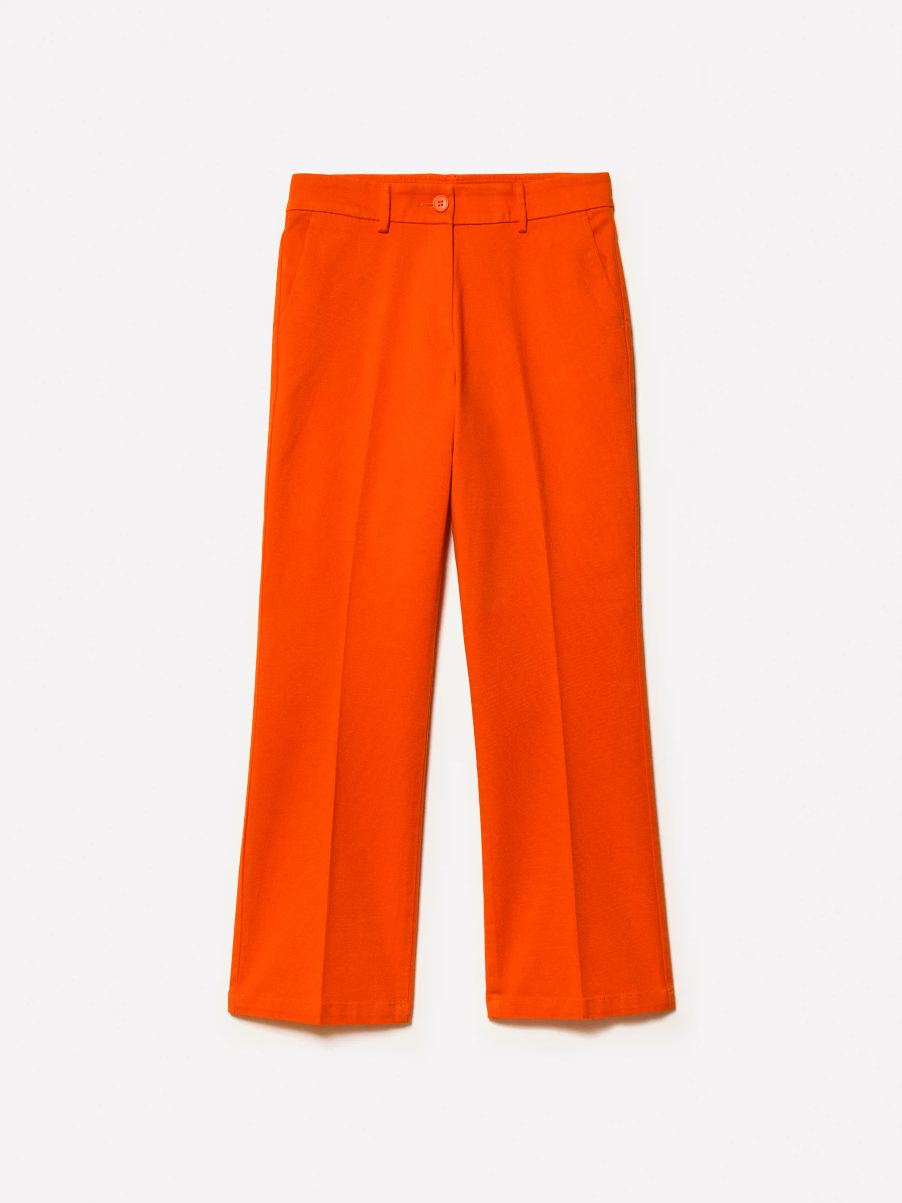 Pantaloni flare fit rossi