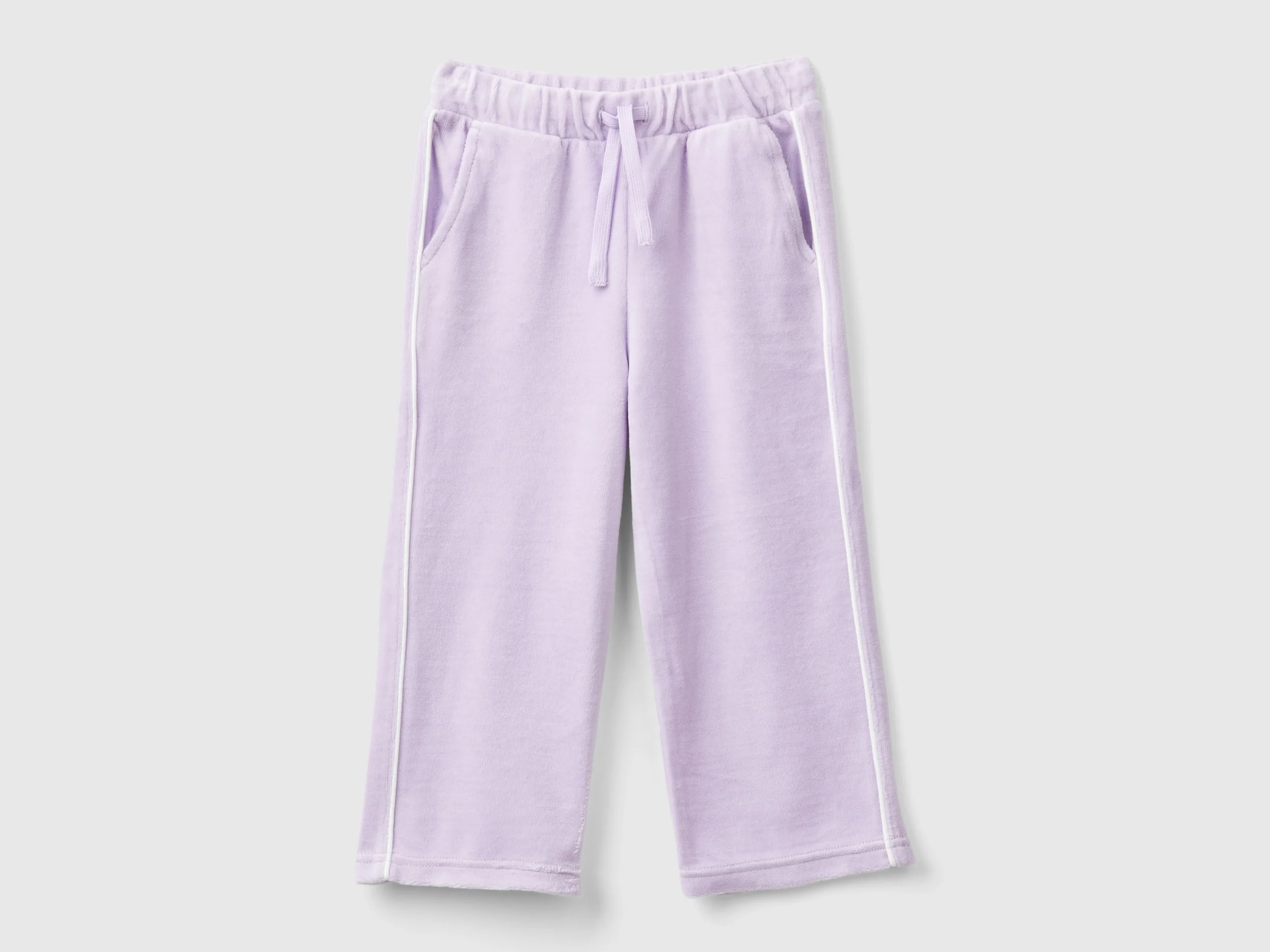 Pantaloni in ciniglia con logo
