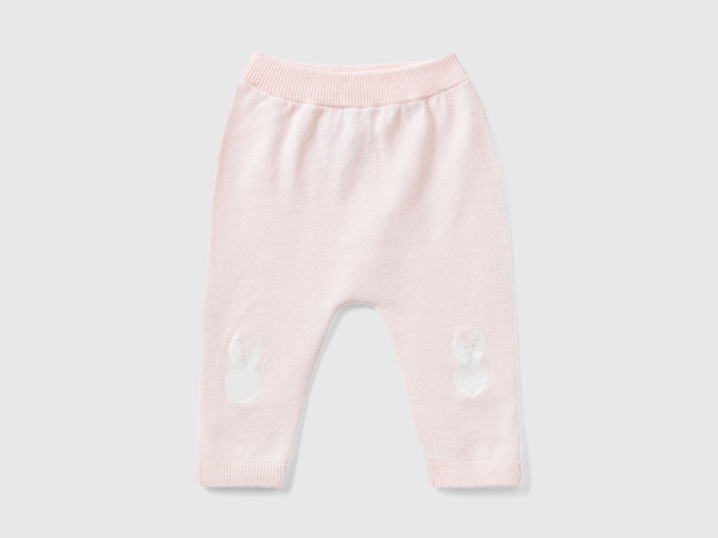 Pantaloni in maglia con intarsio