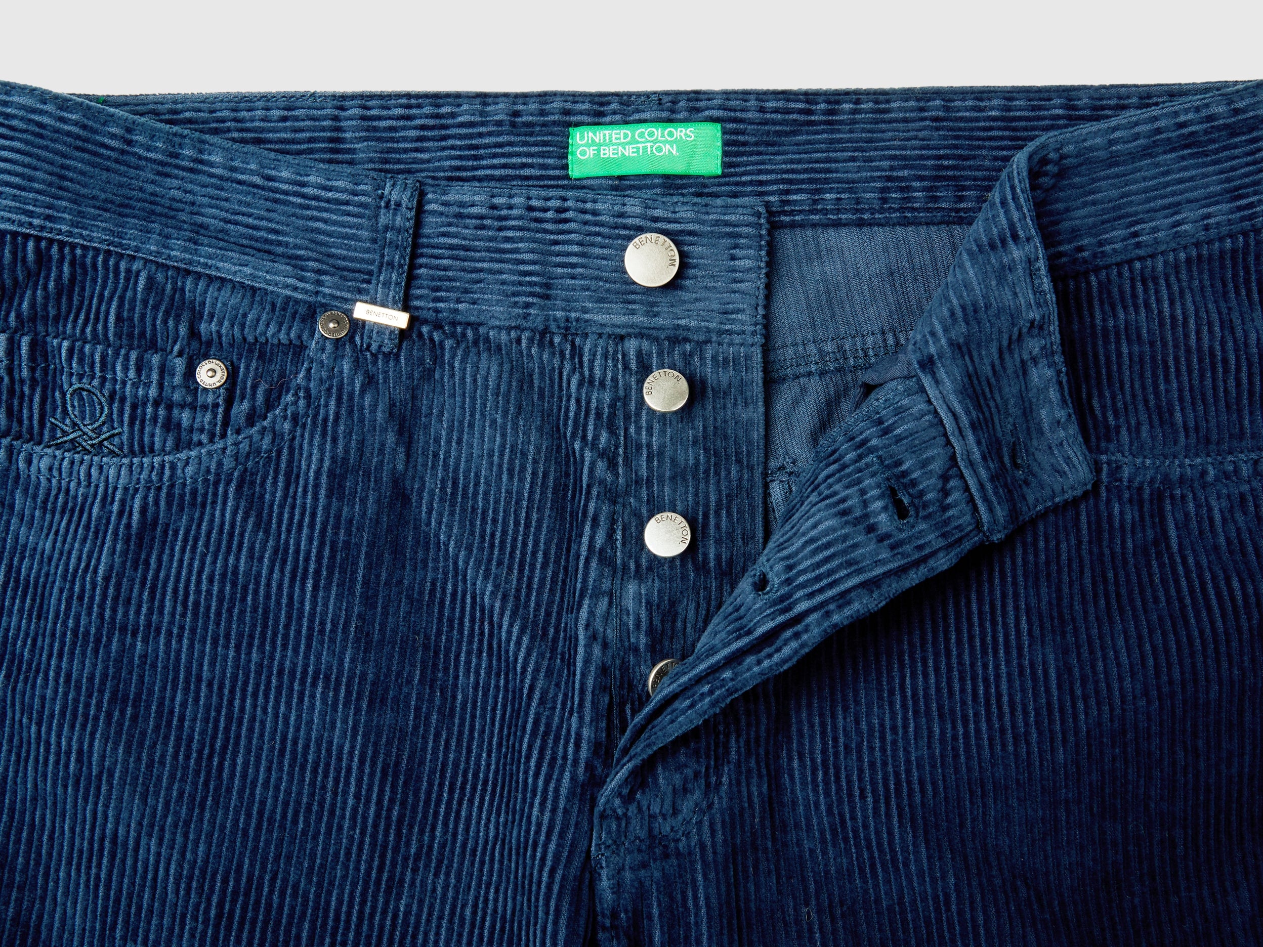 Pantaloni regular fit in velluto - Image 3