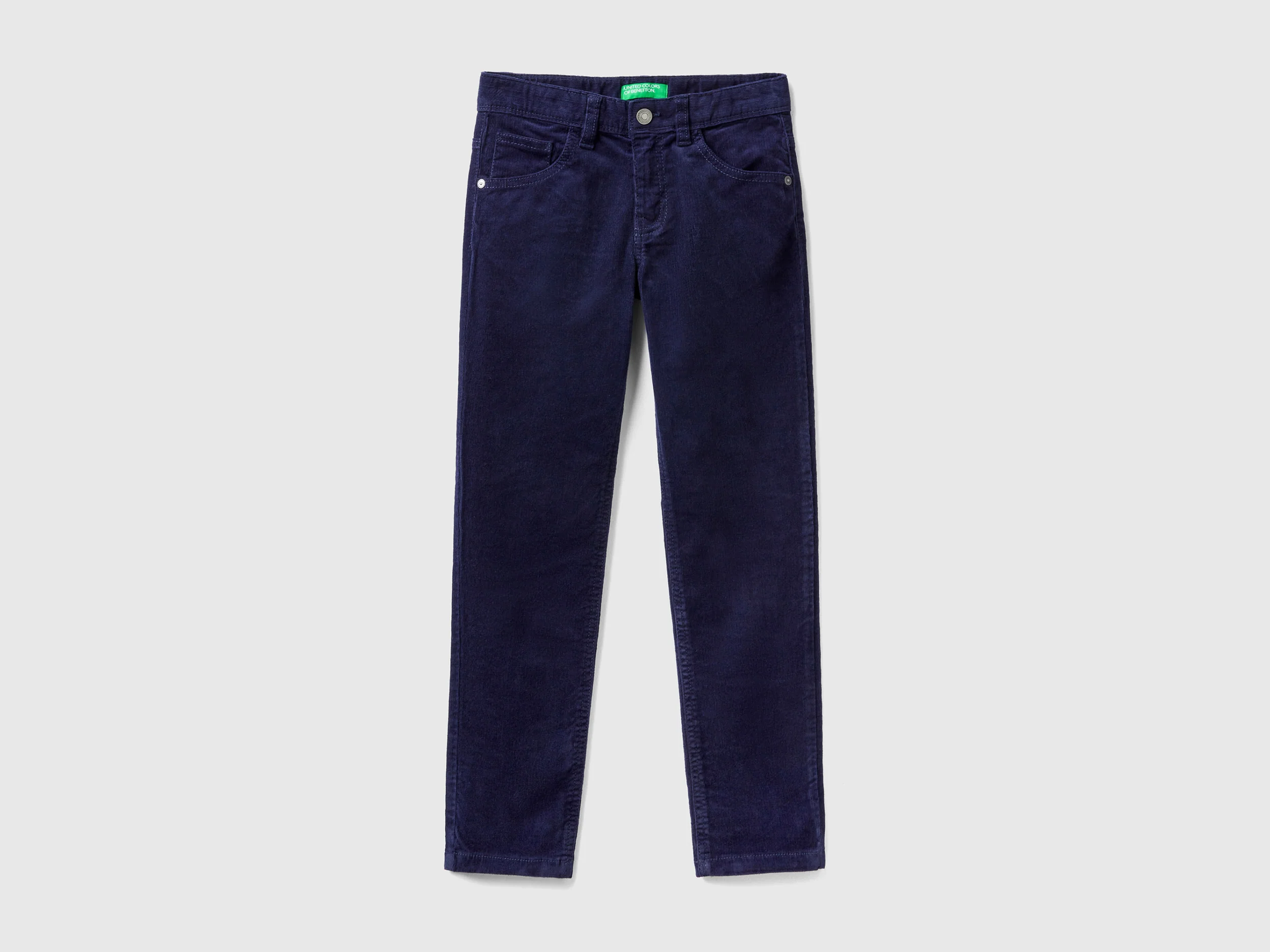 Pantaloni slim fit in velluto stretch