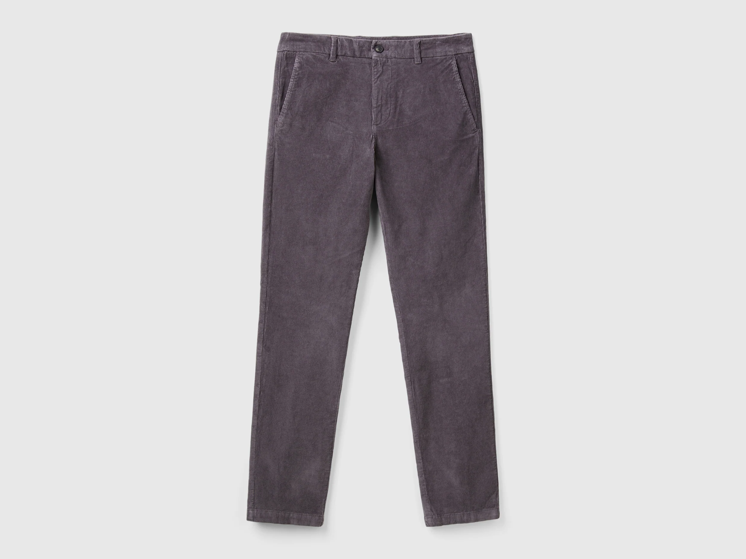 Pantaloni slim fit in velluto stretch