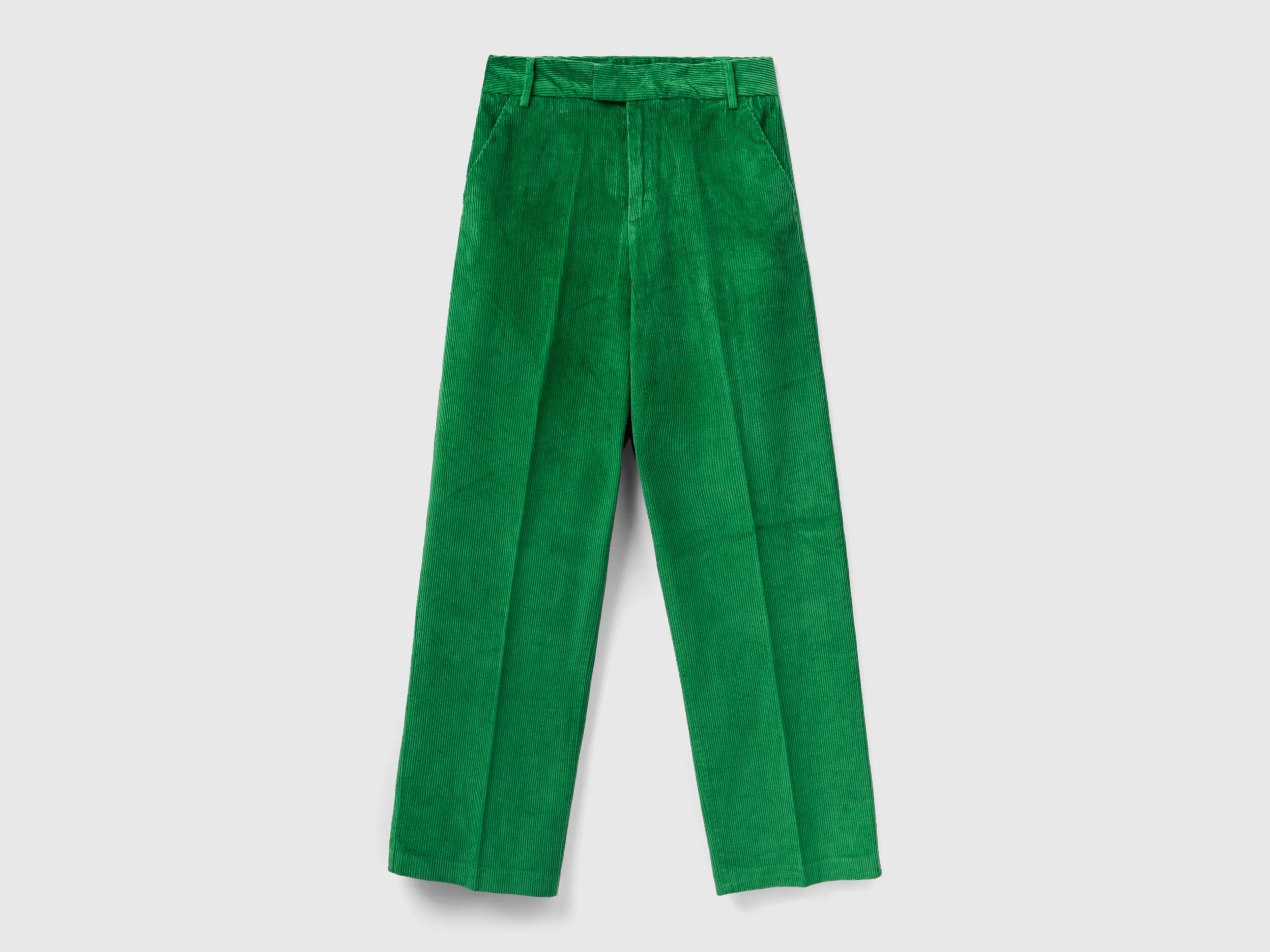 Pantaloni straight in velluto a coste