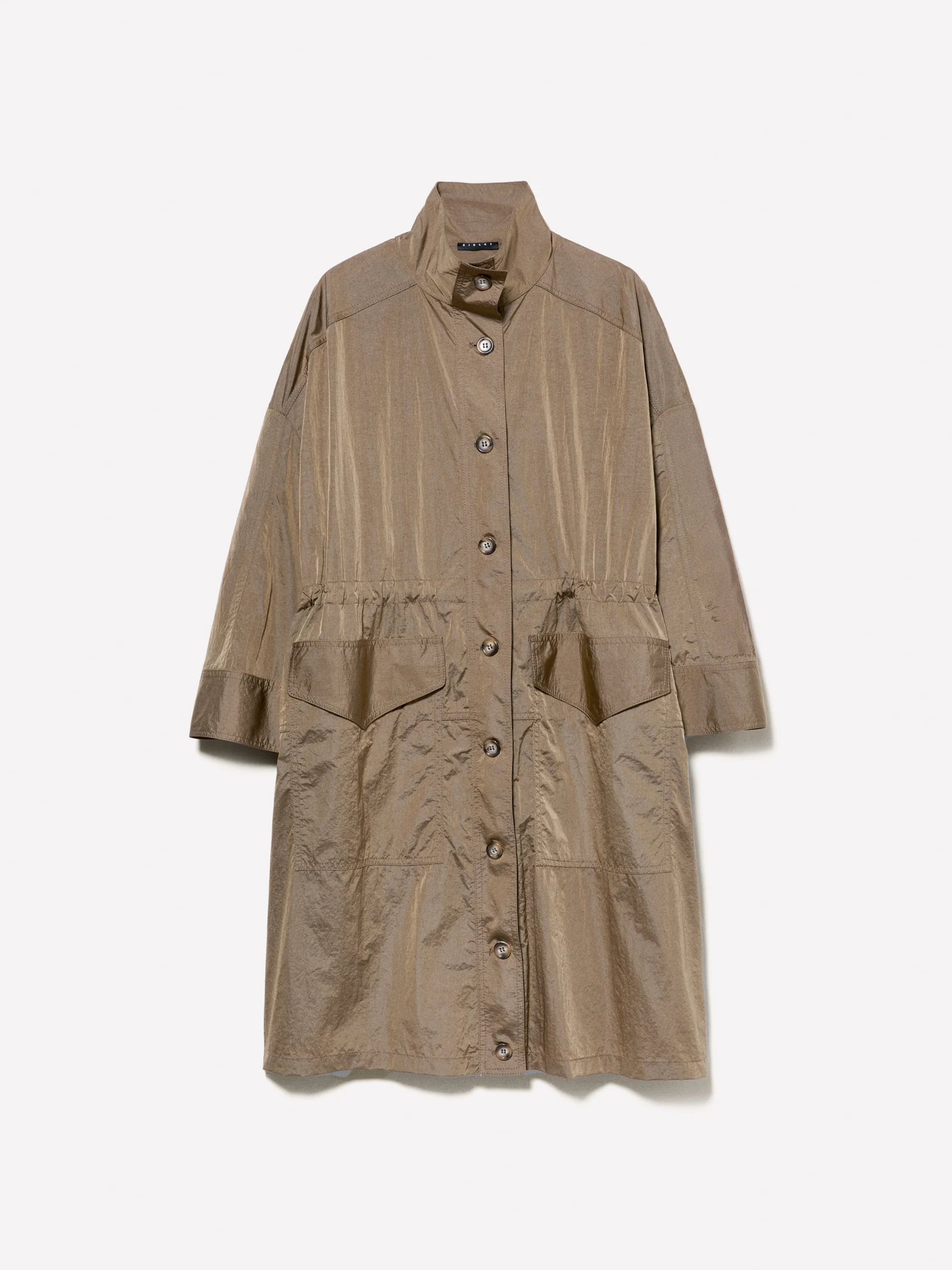Parka effetto stropicciato
