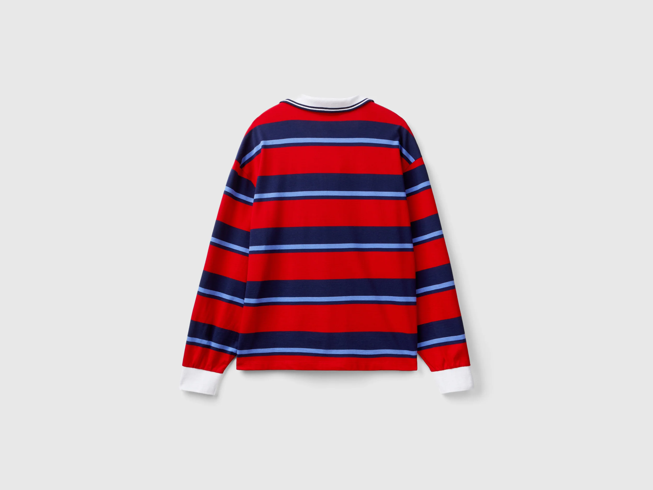 Polo a righe in puro cotone - Image 2