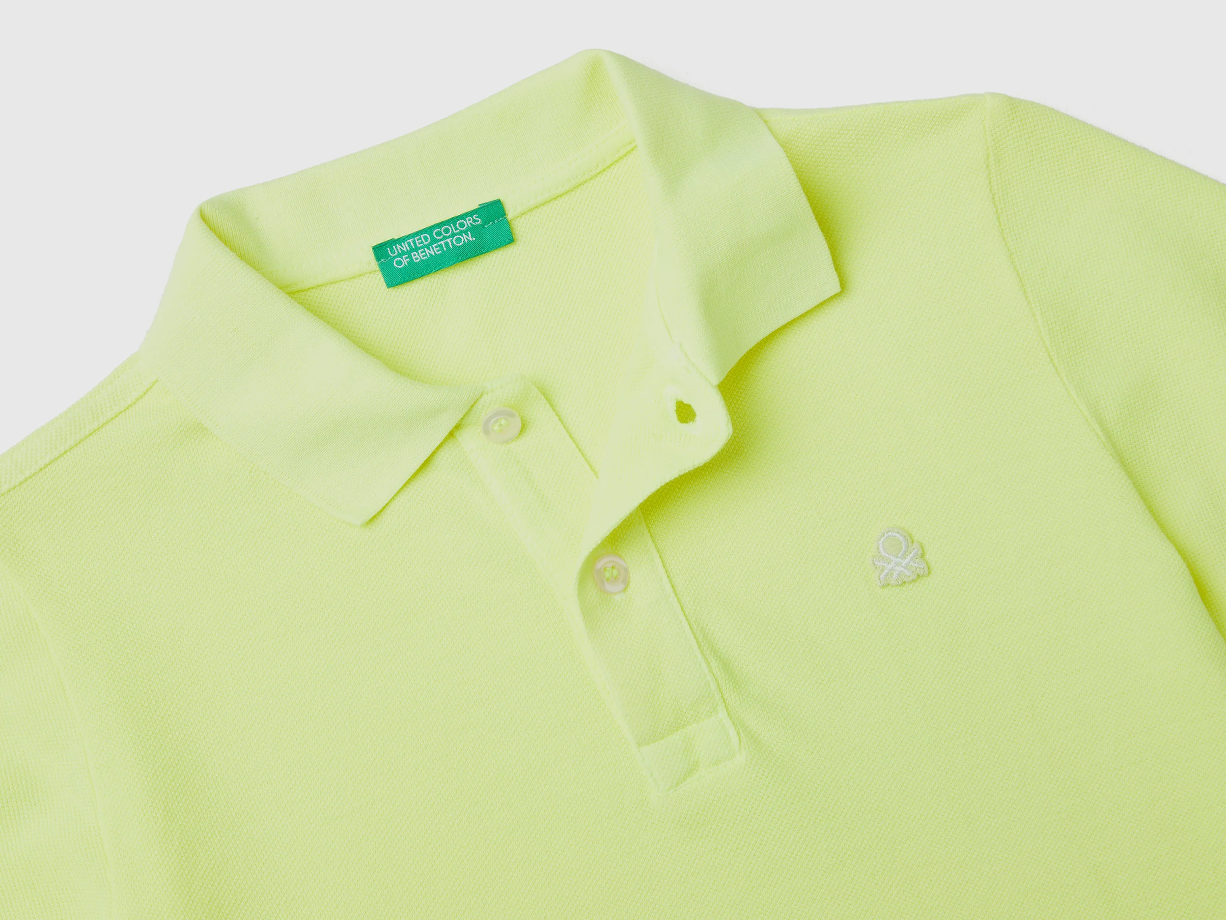 Polo fluo in cotone - Image 2