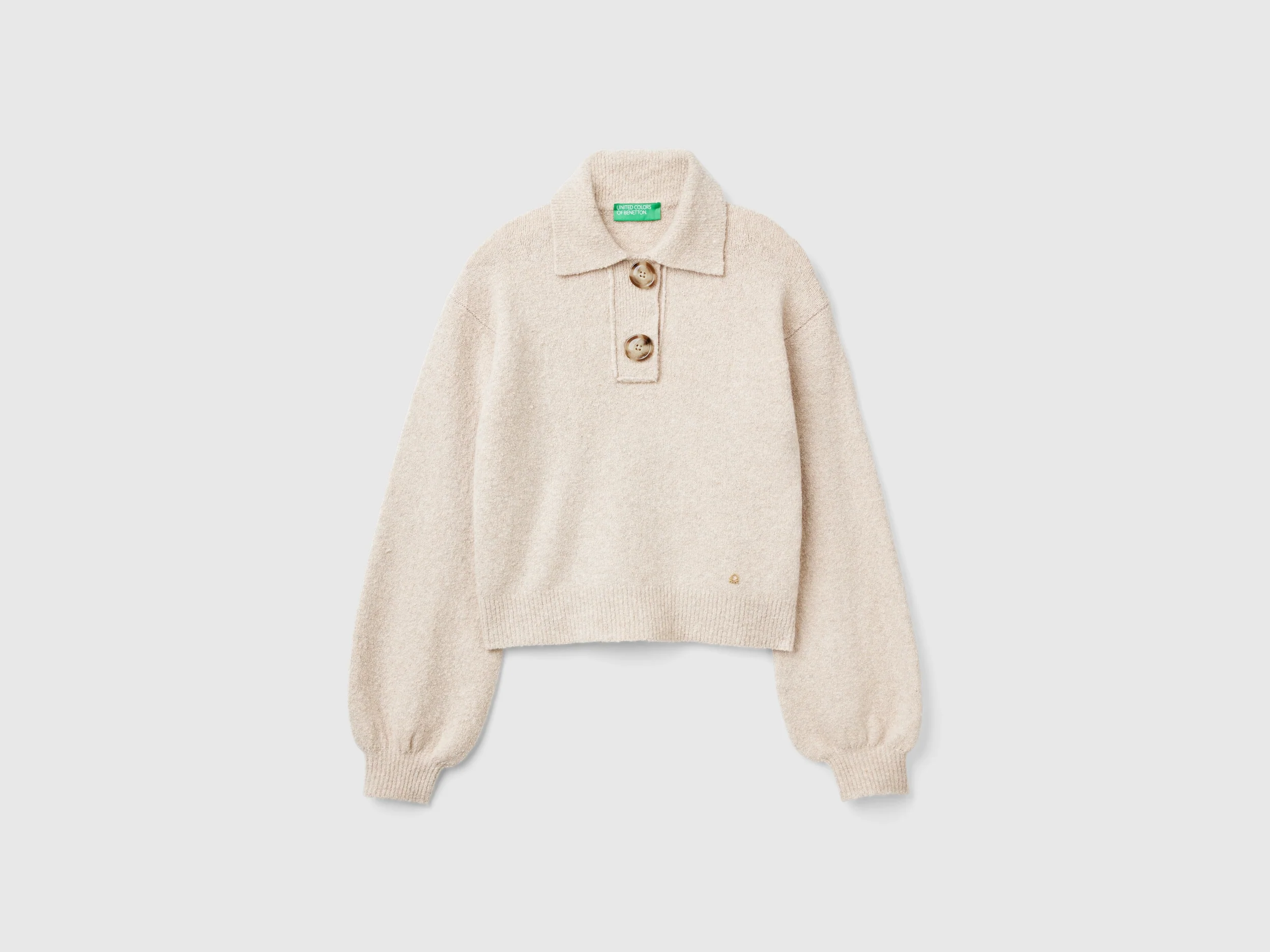 Polo in maglia cropped