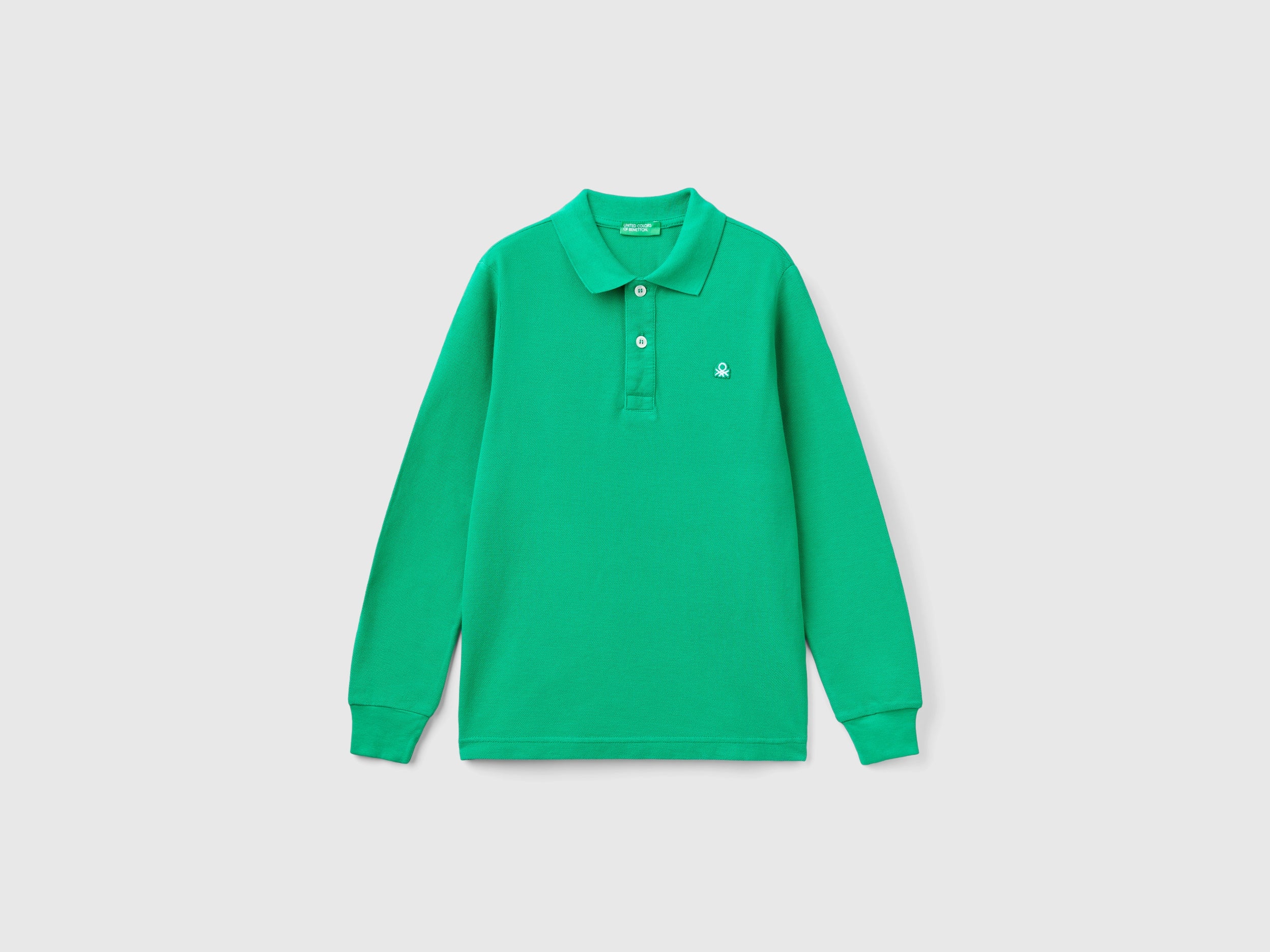 Polo manica lunga 100% cotone bio