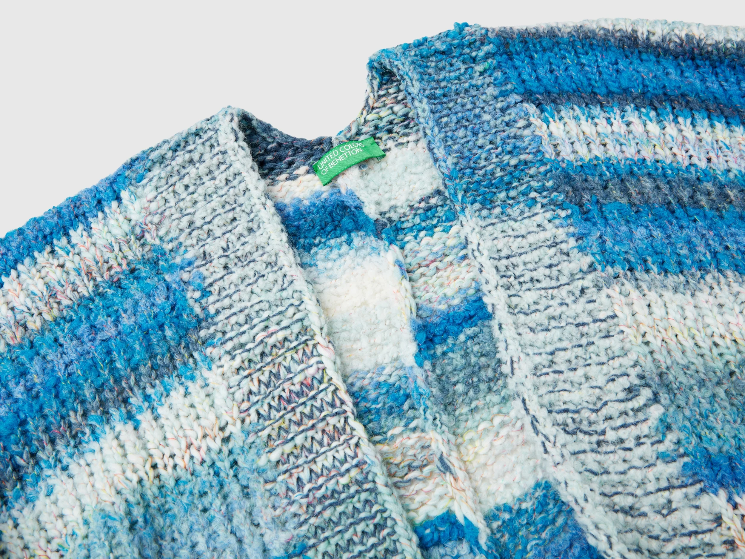 Poncho in misto lana - Image 3