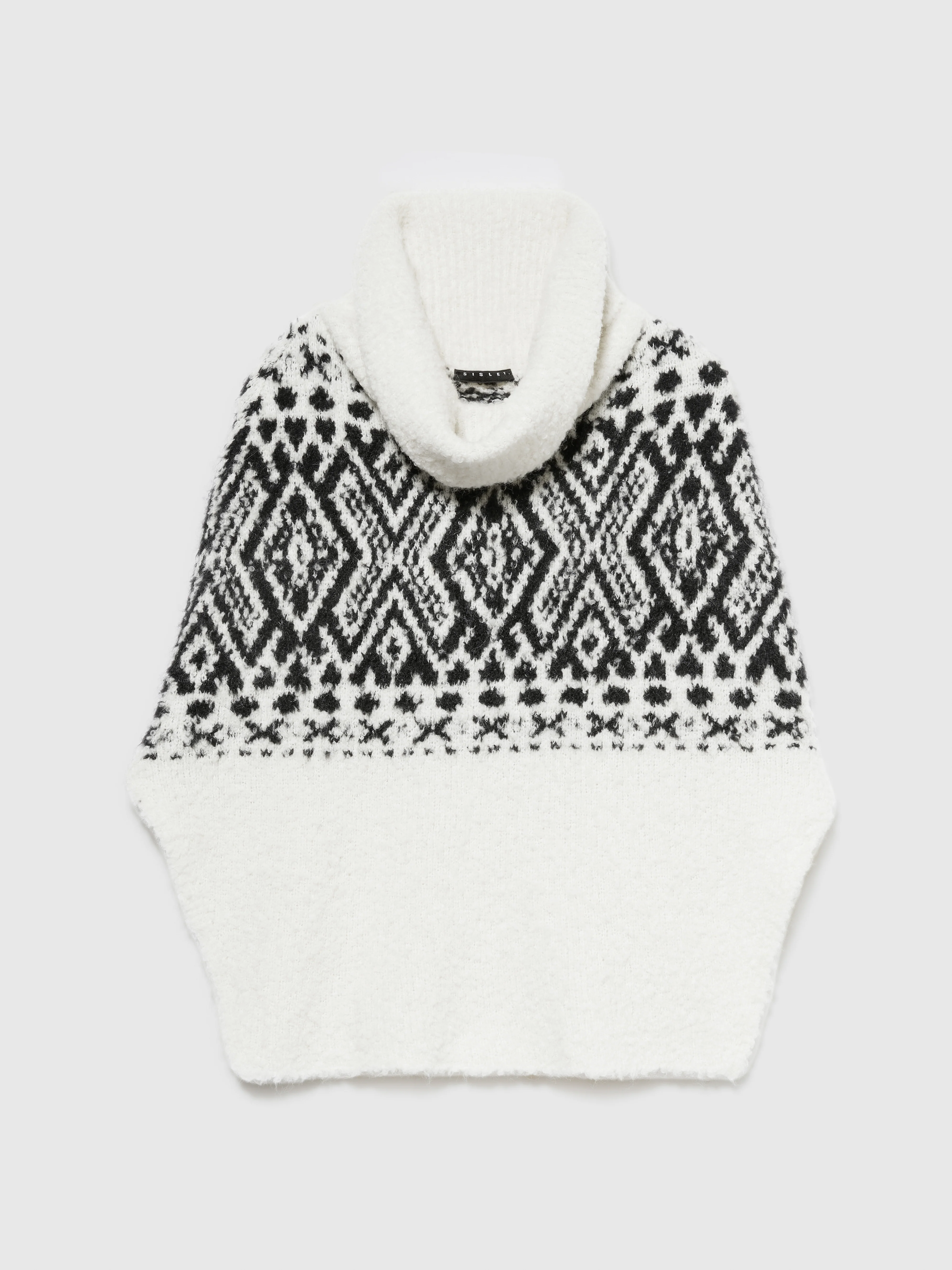 Poncho jacquard