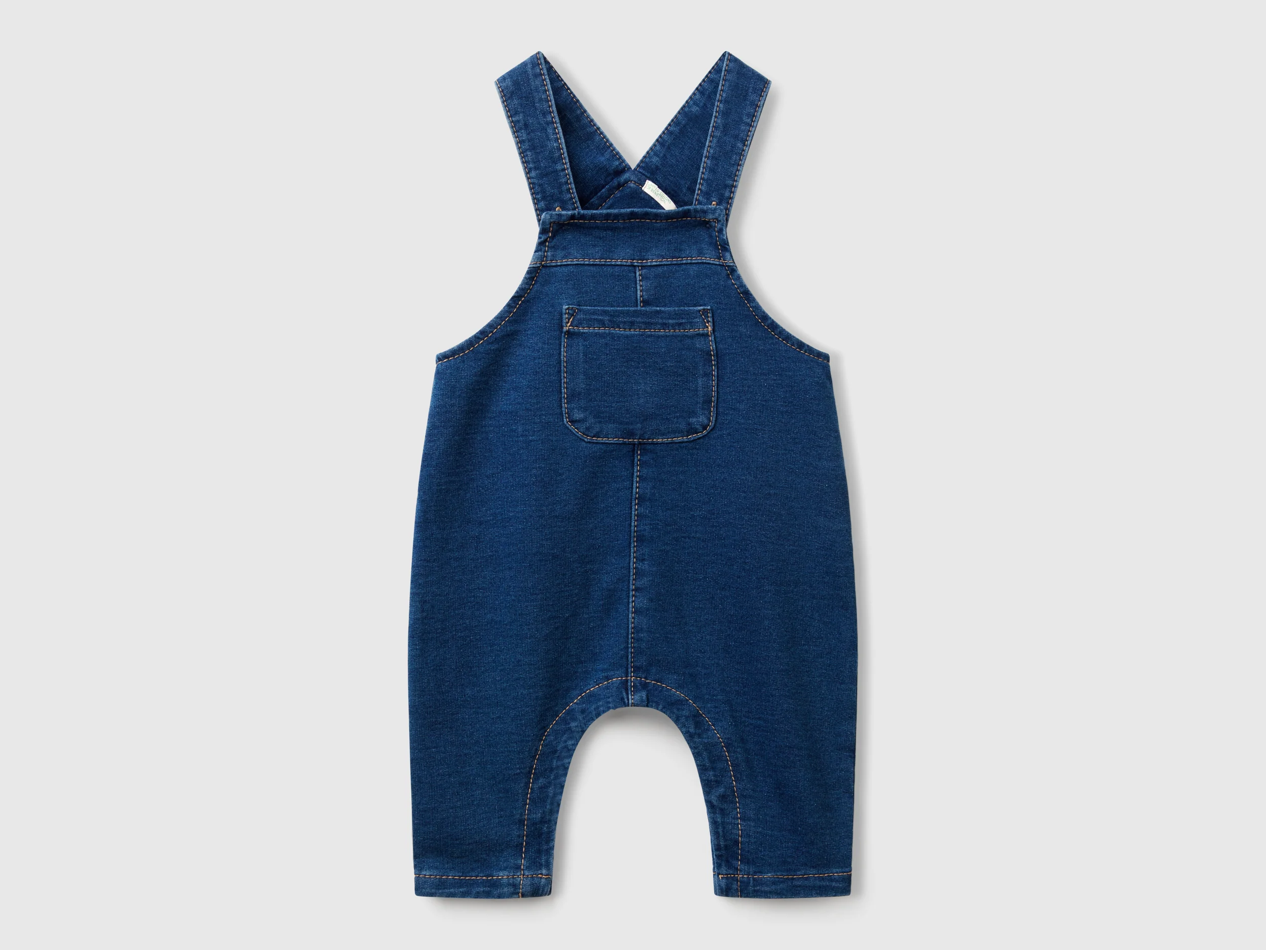 Salopette effetto denim baggy fit