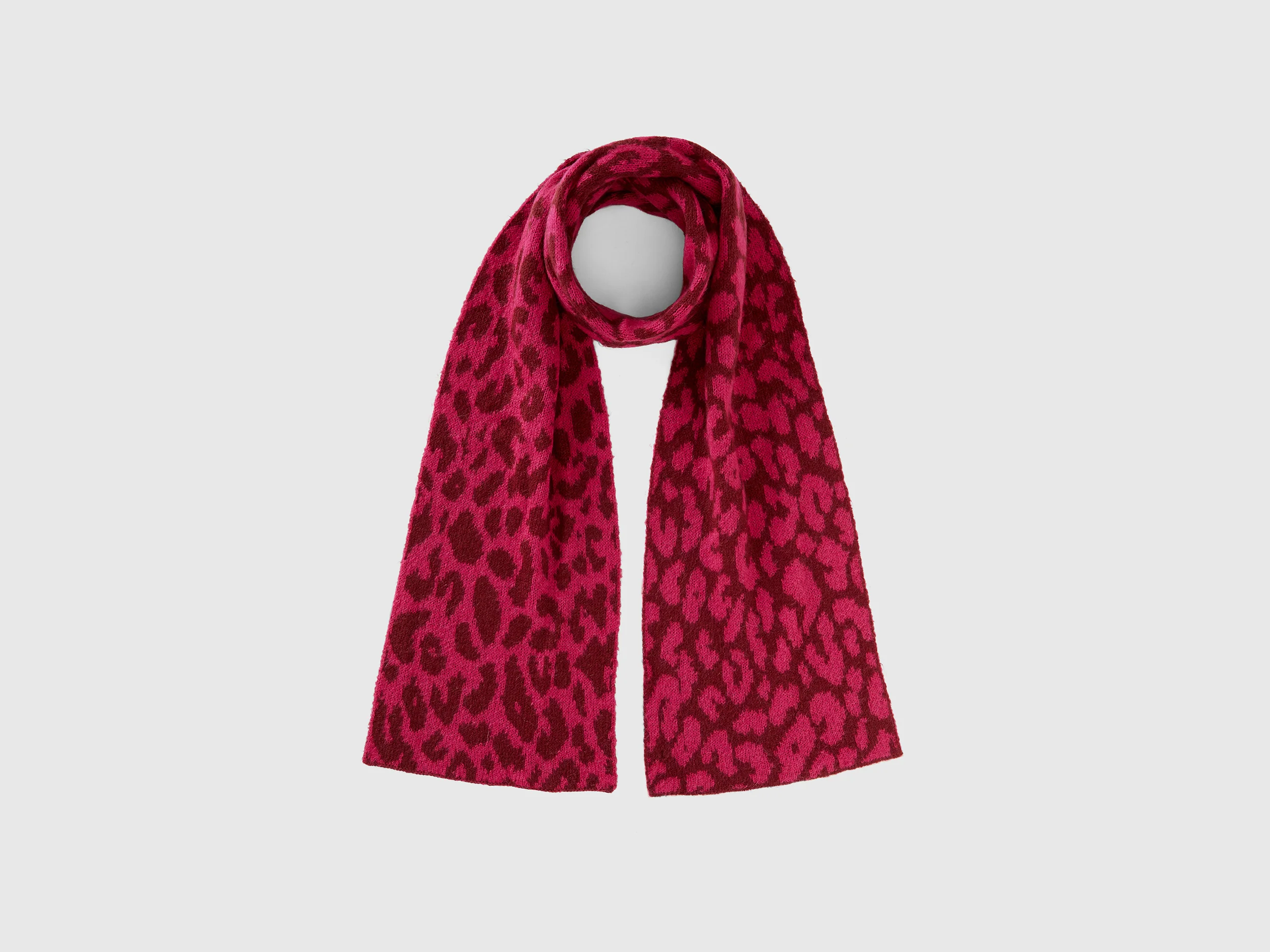 Sciarpa animalier in misto mohair