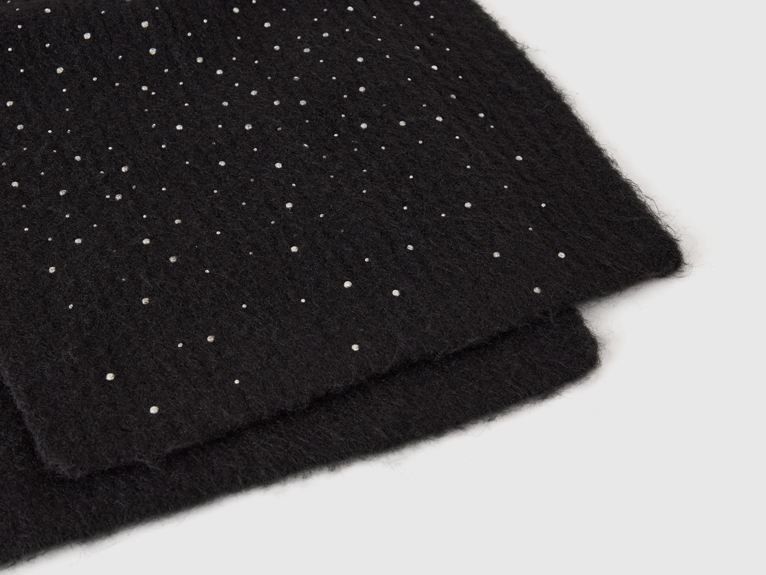 Sciarpa in misto lana con strass - Image 2