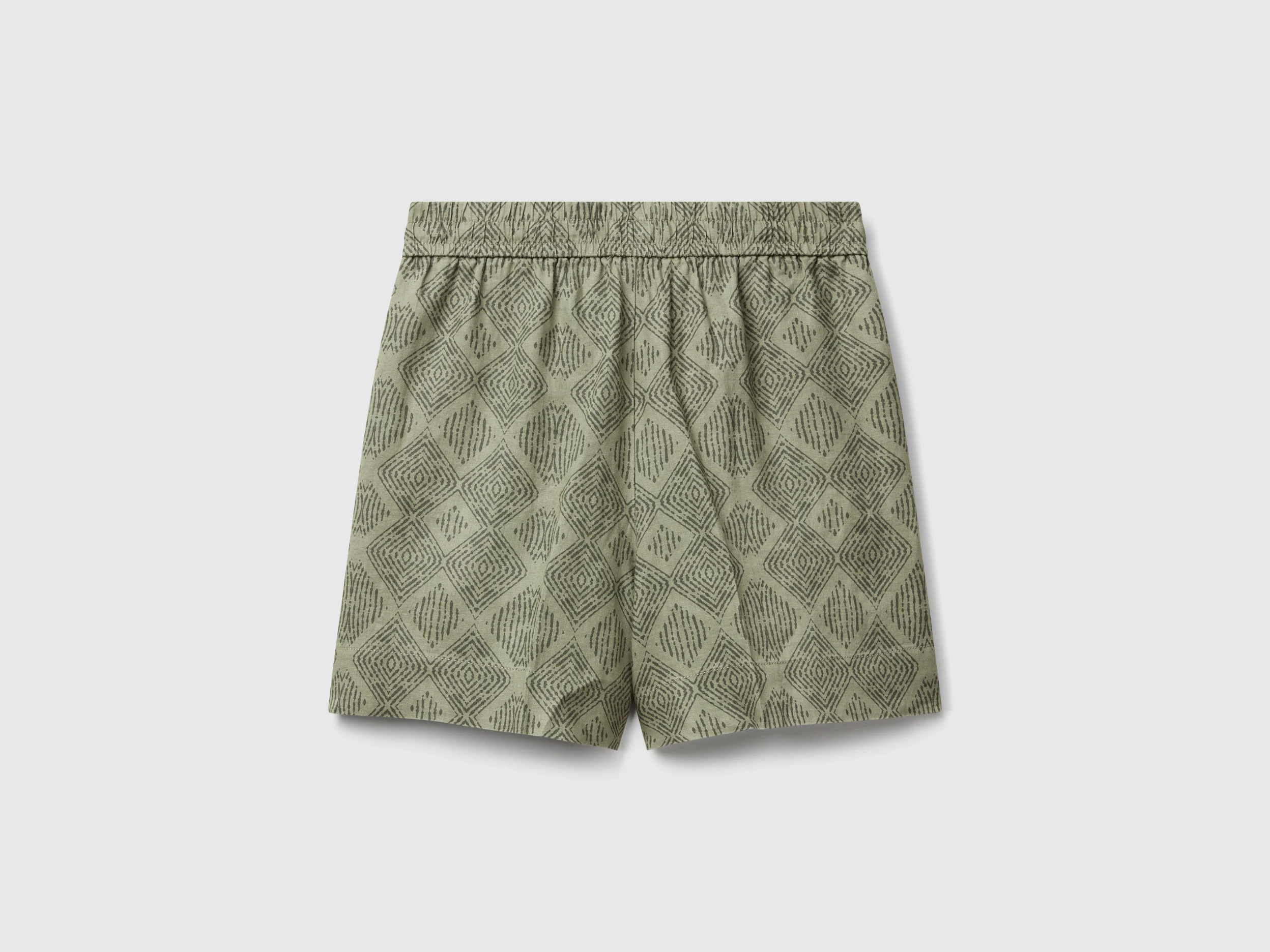 Shorts in lino stampato - Image 2