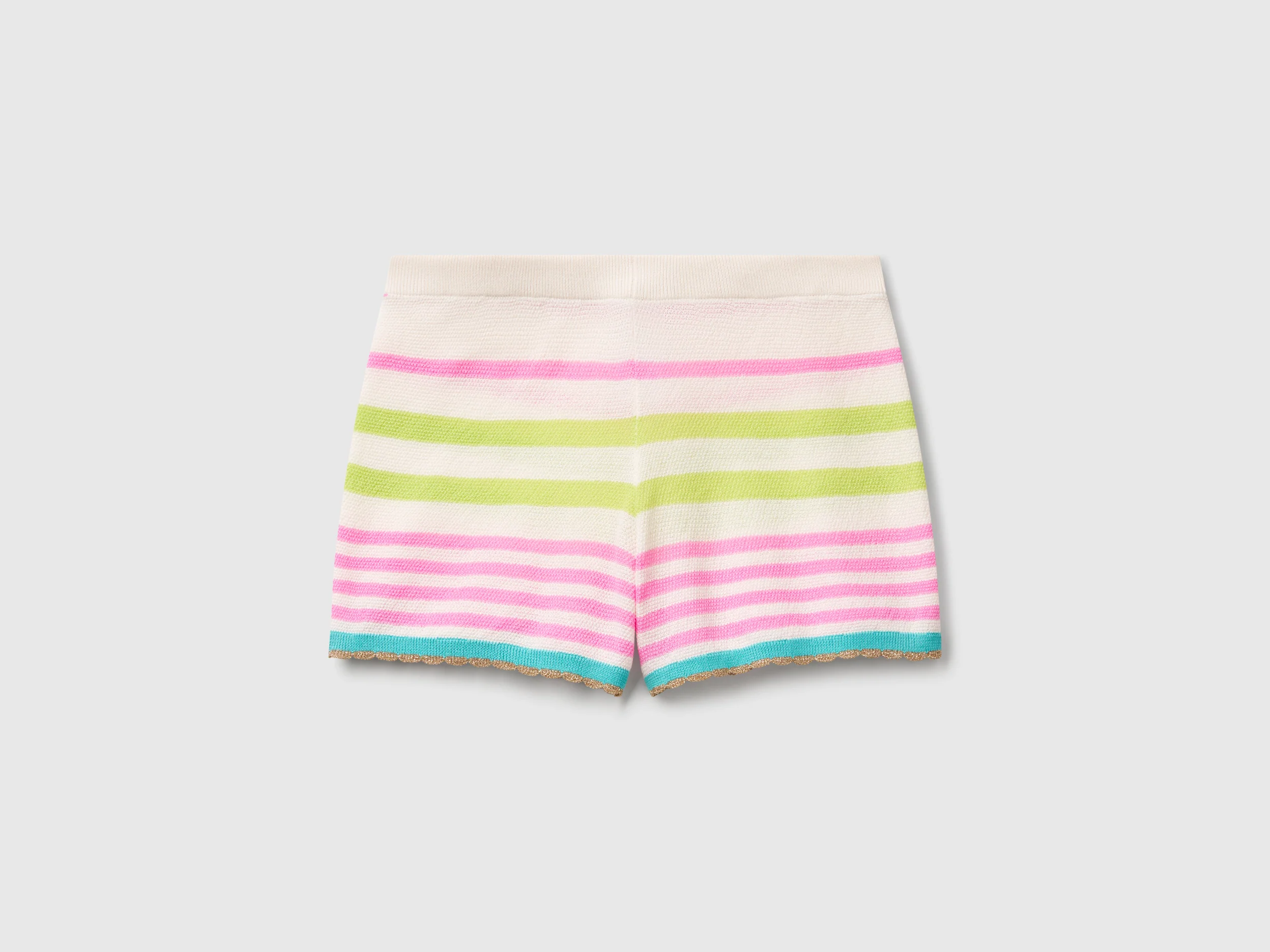 Shorts in maglia a righe