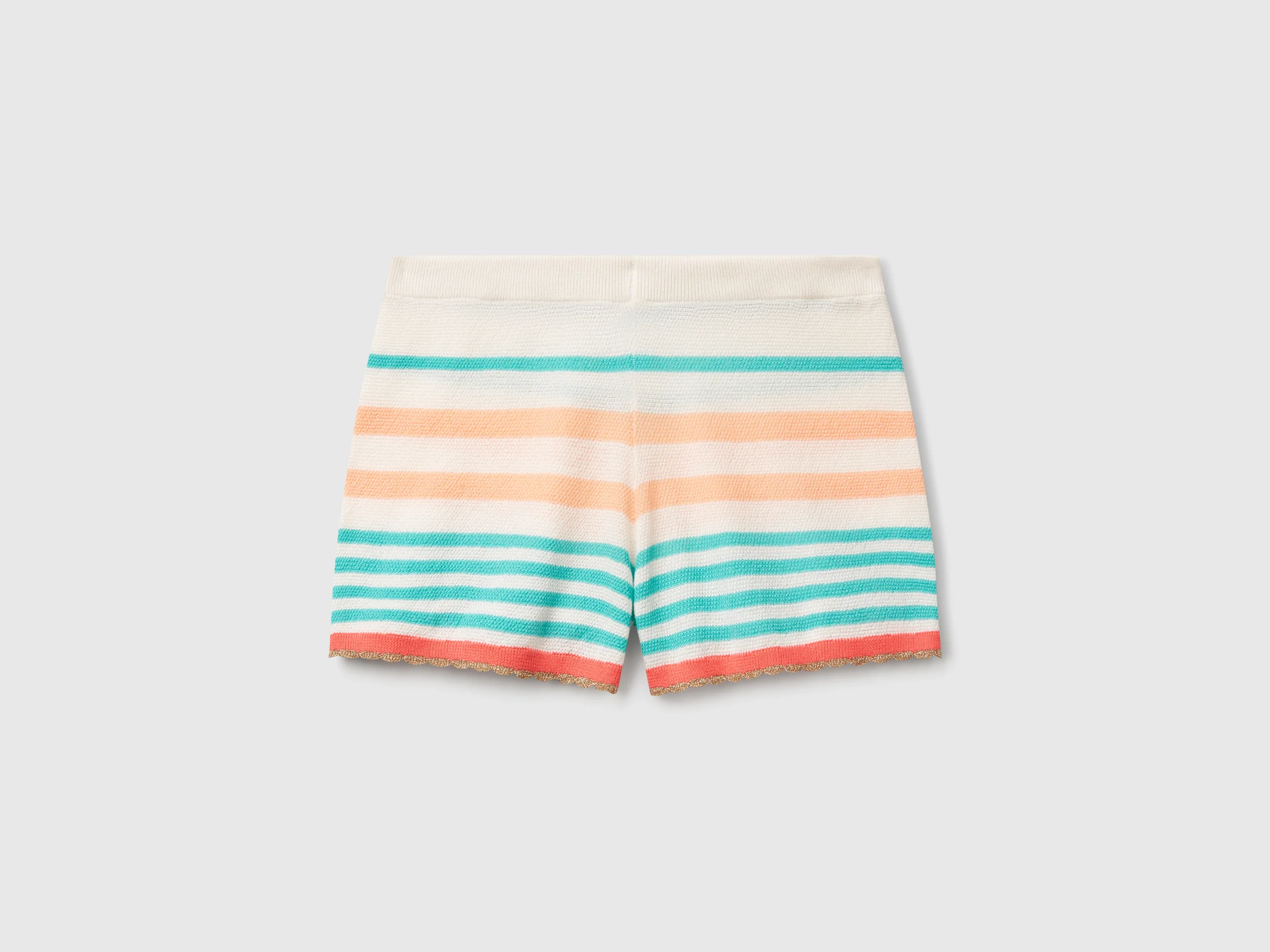 Shorts in maglia a righe