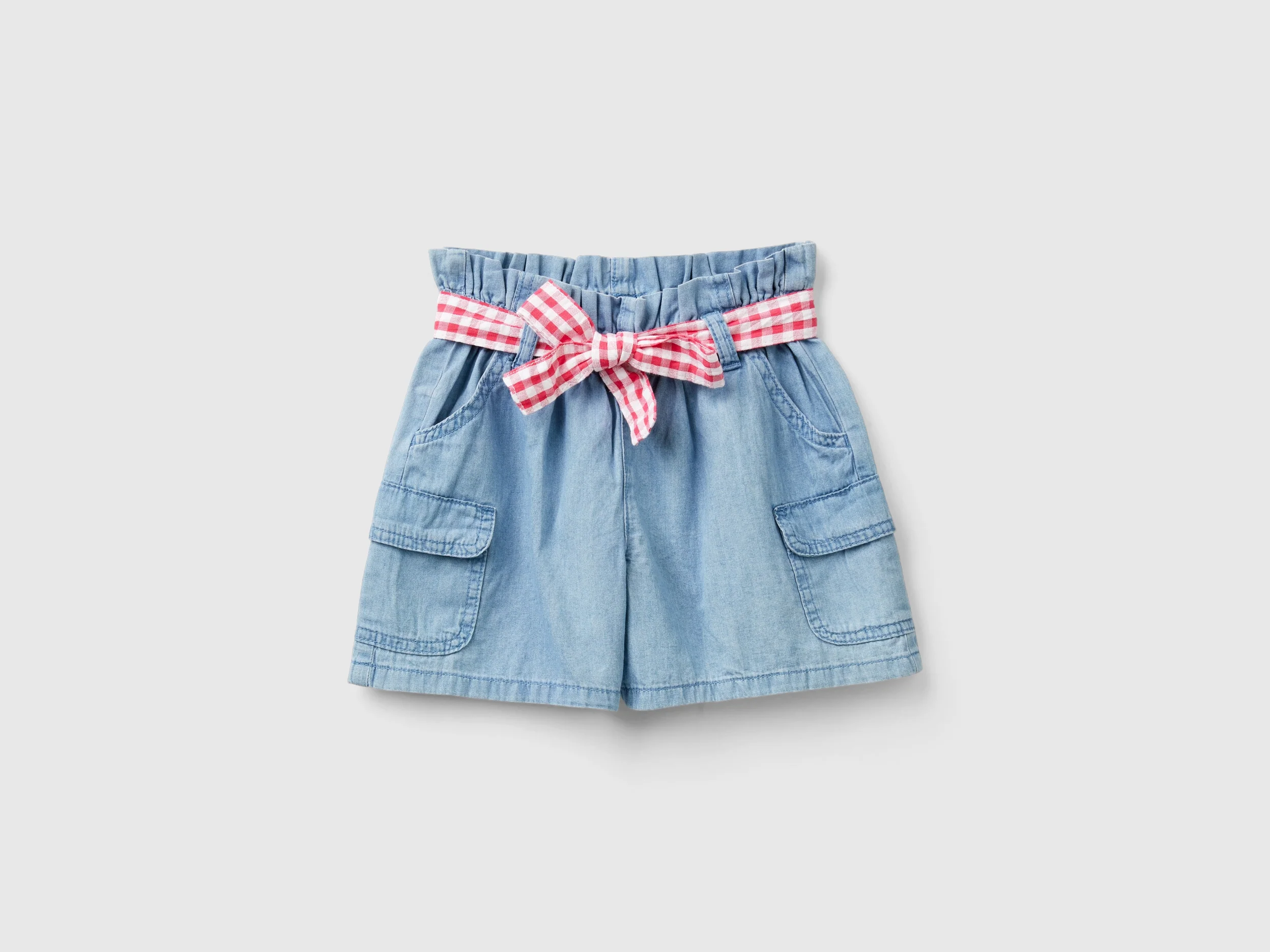 Shorts paperbag in chambray