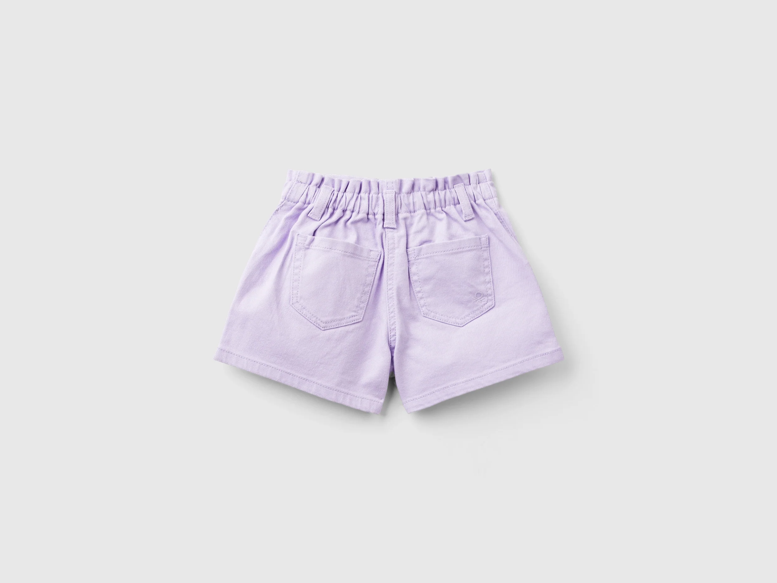 Shorts paperbag in cotone stretch - Image 2