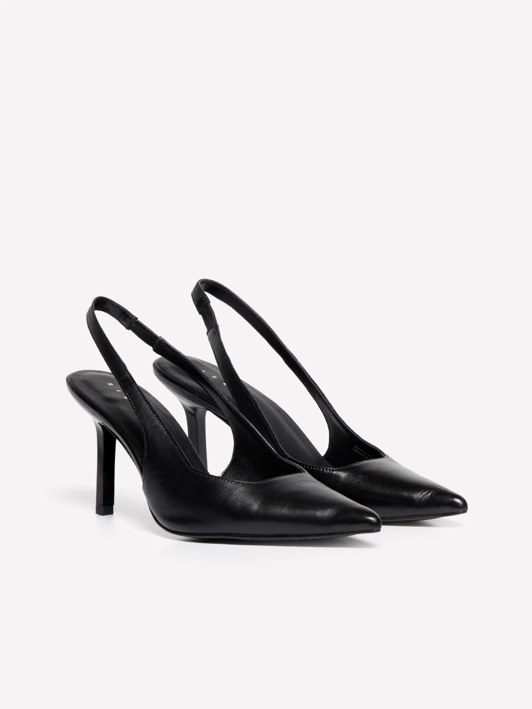 Slingback in pelle