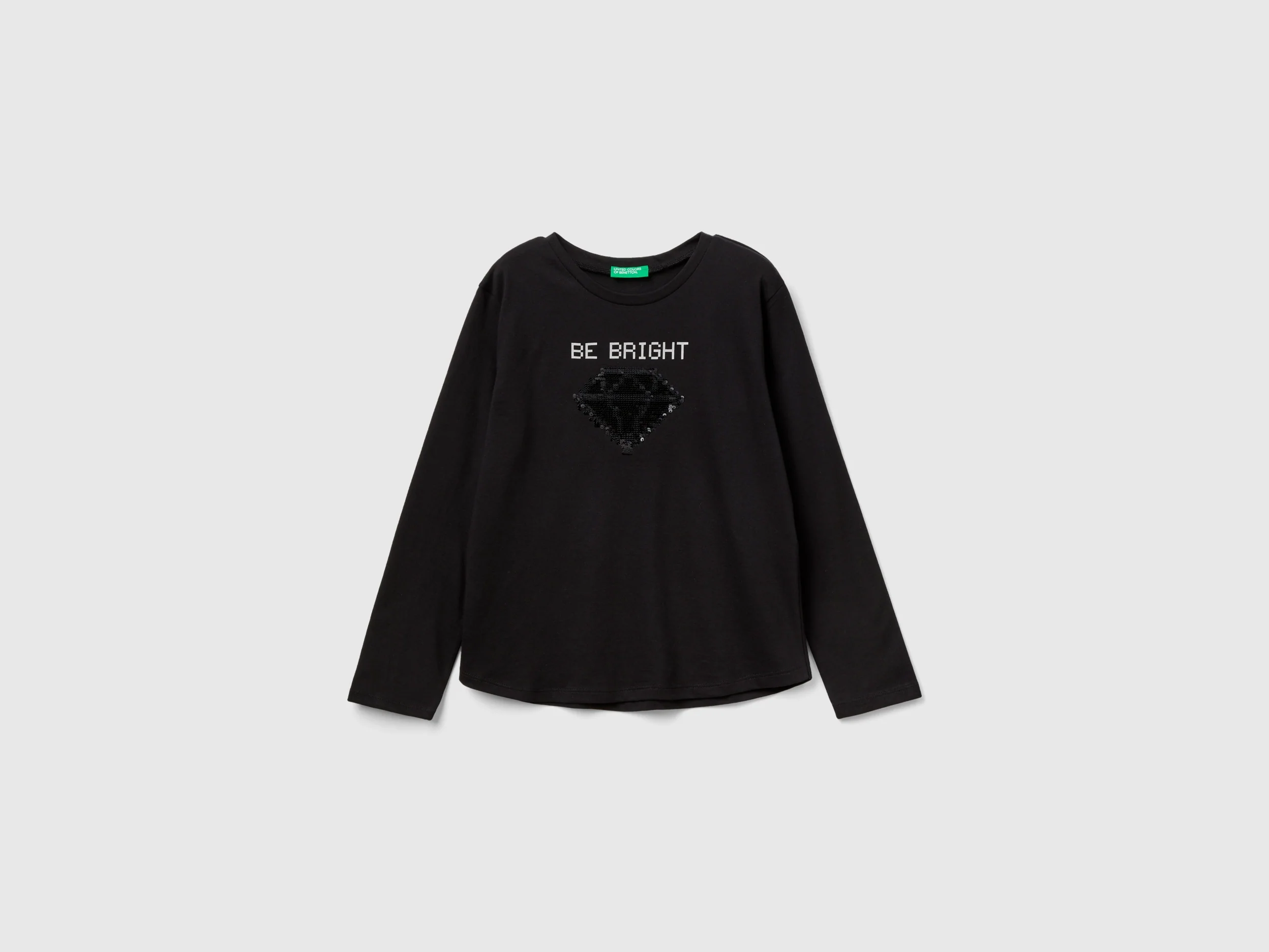 T-shirt 100% cotone con paillettes - Image 2