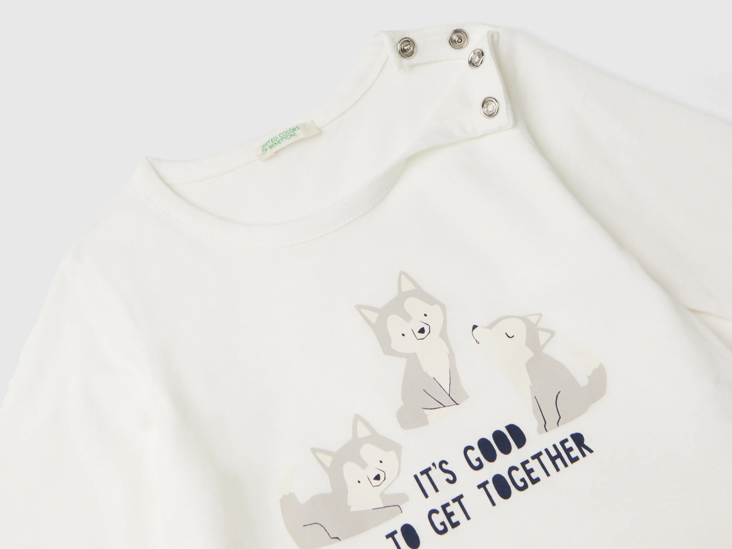 T-shirt a manica lunga in caldo cotone bio - Image 3