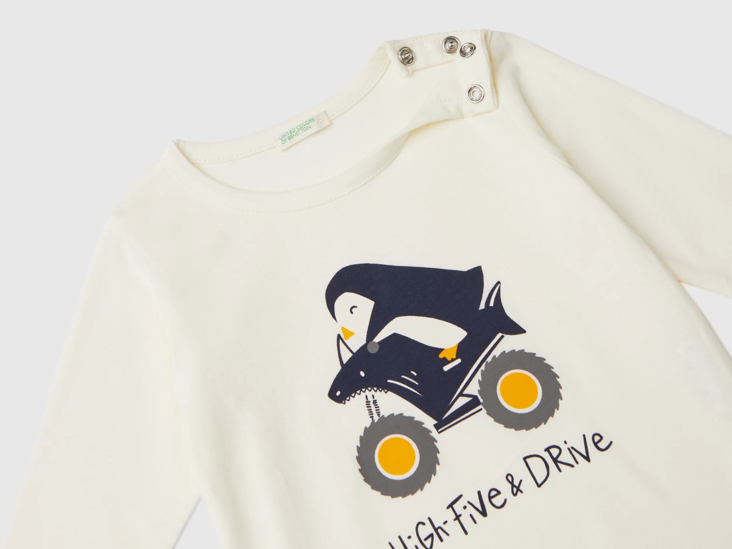 T-shirt a manica lunga in caldo cotone bio - Image 3