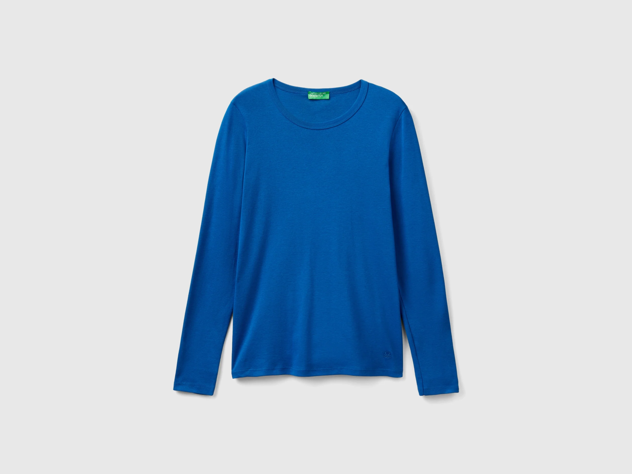 T-shirt a manica lunga in puro cotone