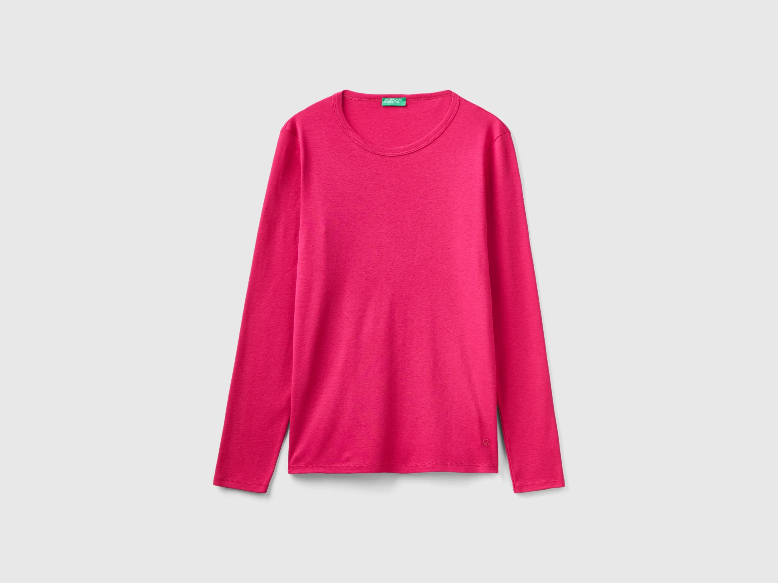 T-shirt a manica lunga in puro cotone