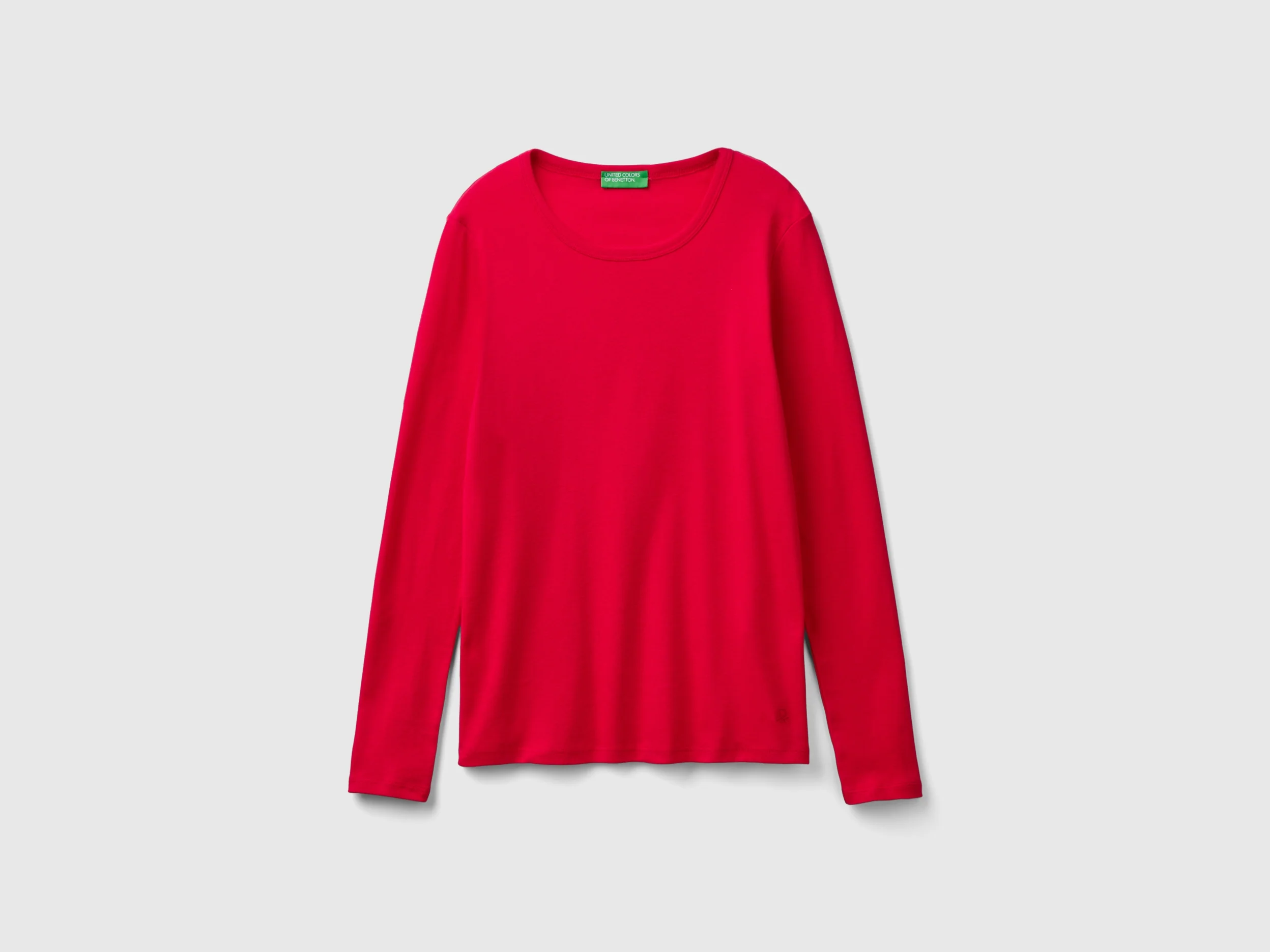 T-shirt a manica lunga in puro cotone