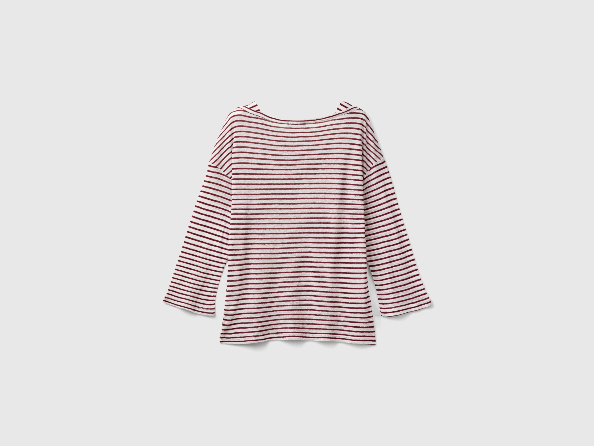 T-shirt a righe con manica a 3/4 - Image 2