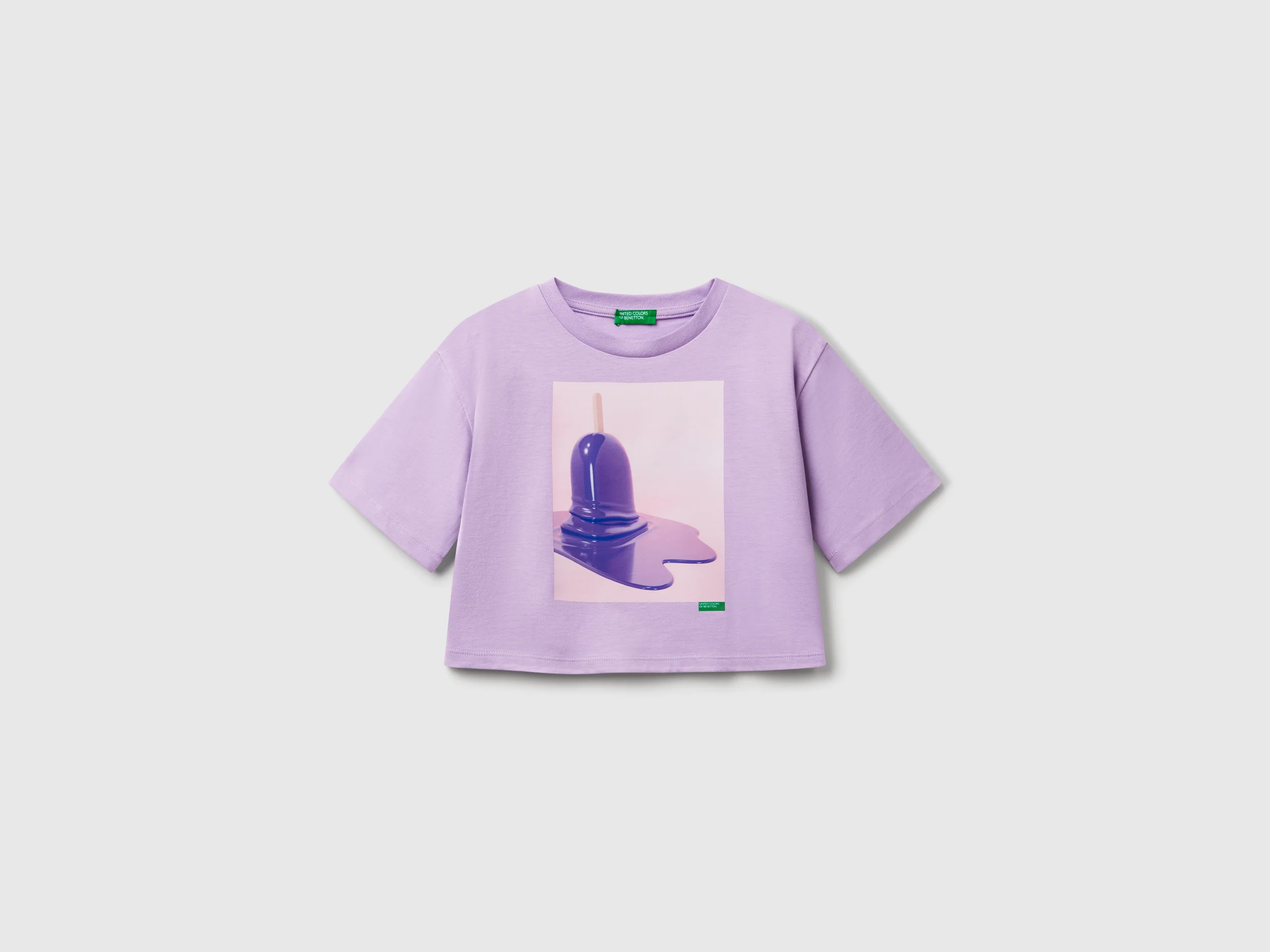 T-shirt boxy con stampa gelato