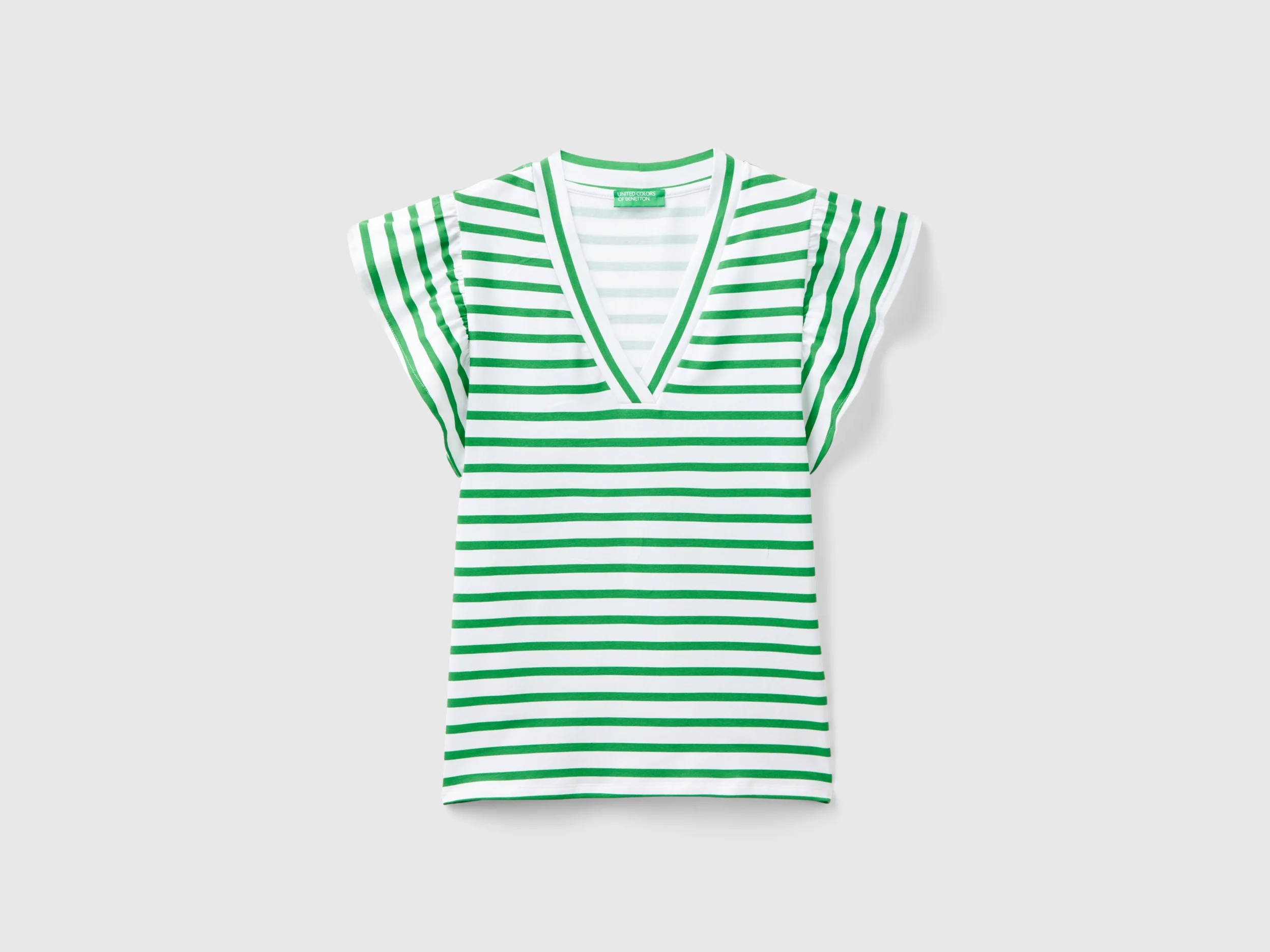 T-shirt con manica ad aletta