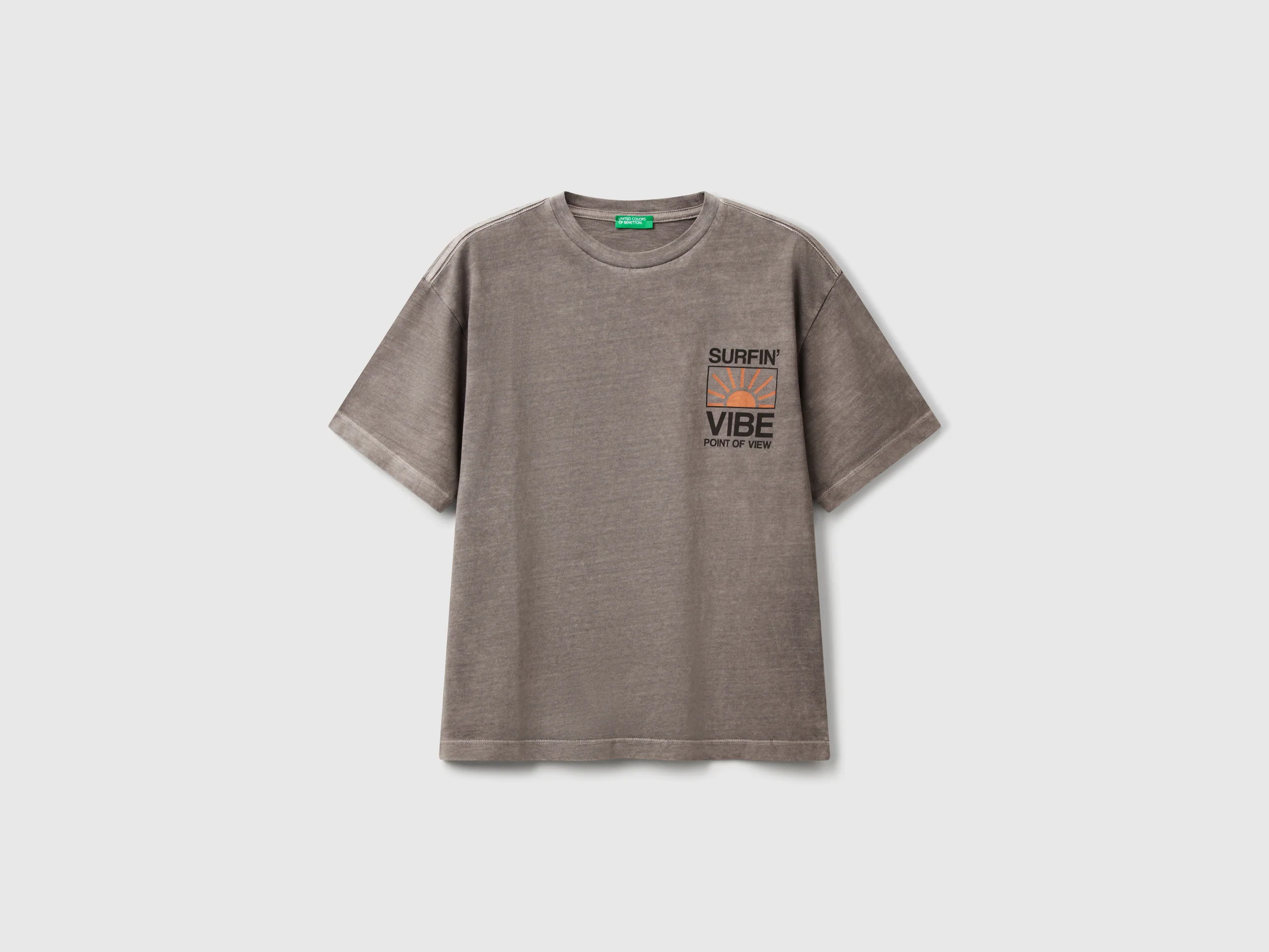 T-shirt con stampa davanti e dietro