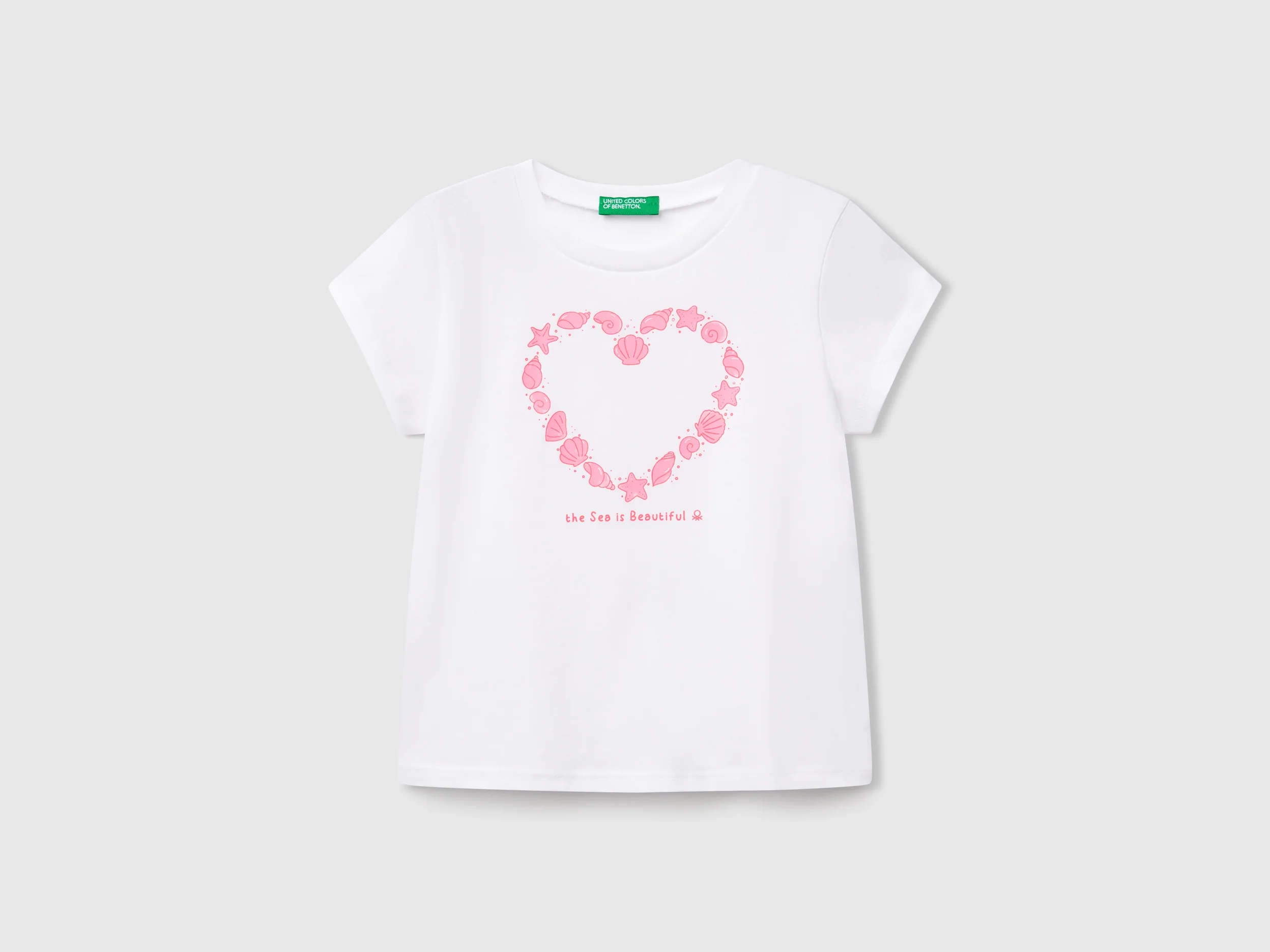 T-shirt con stampa fluo