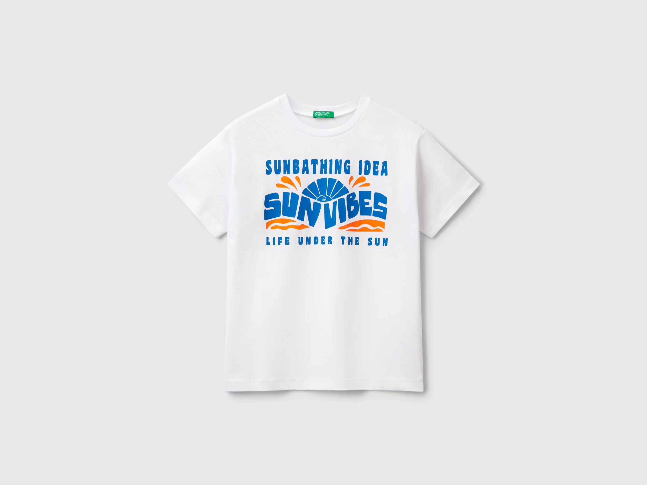 T-shirt con stampa fluo