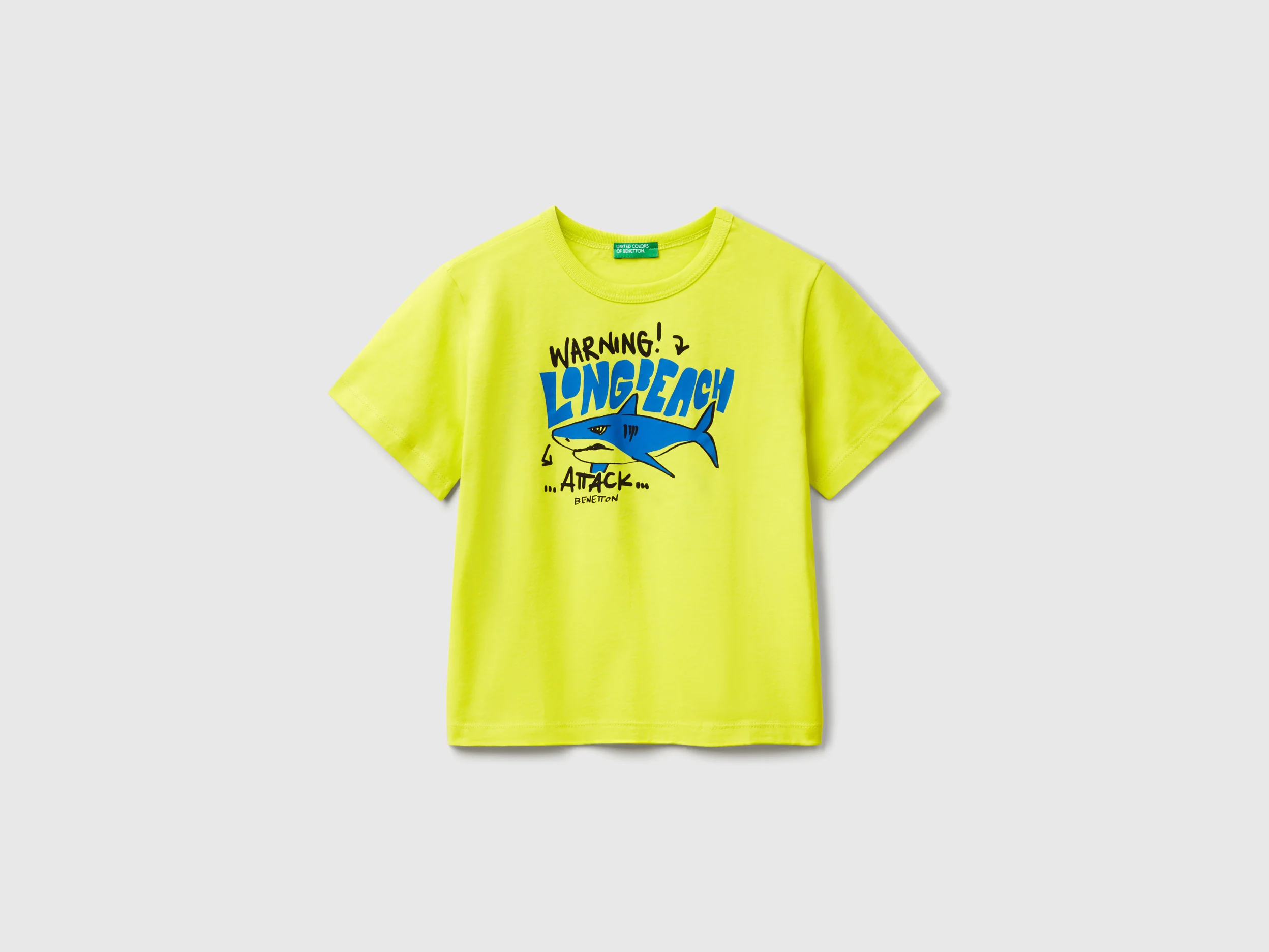 T-shirt con stampa fluo