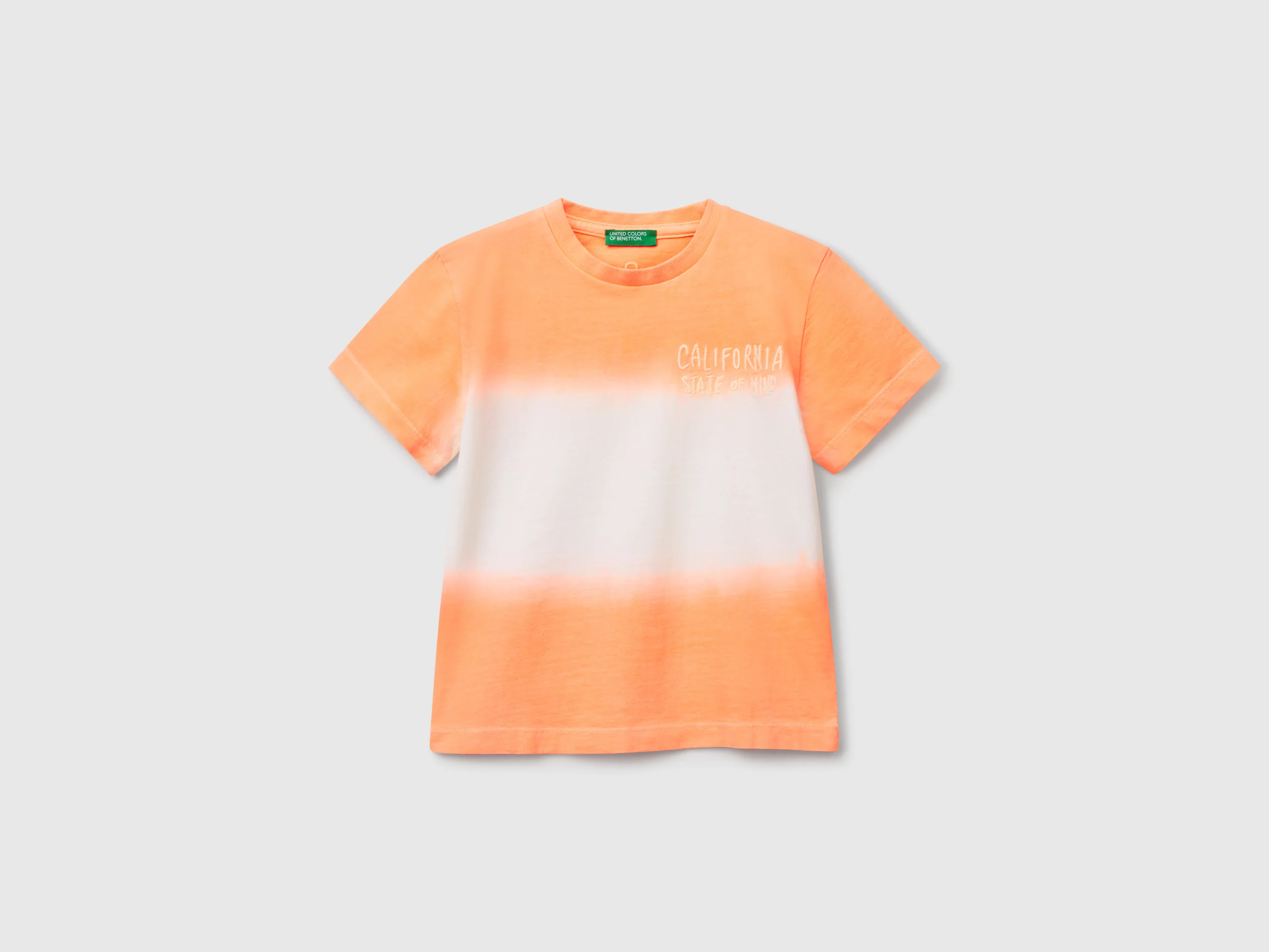 T-shirt dip-dye con ricamo