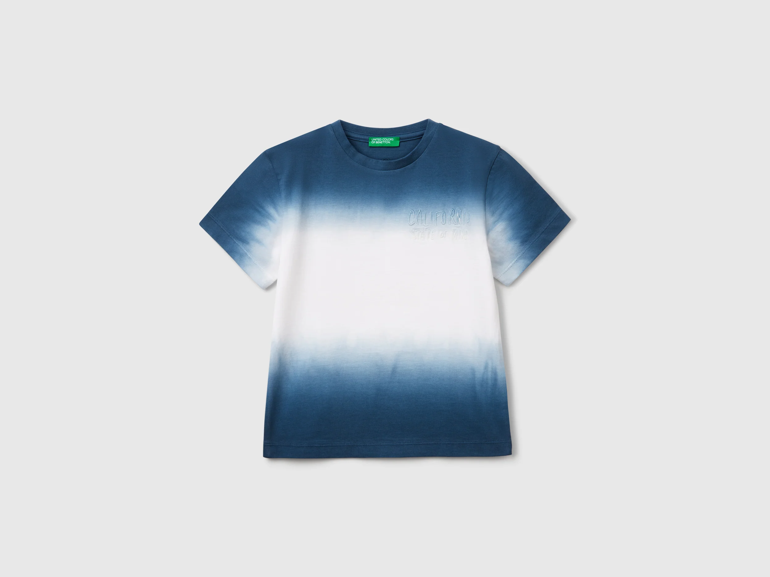T-shirt dip-dye con ricamo