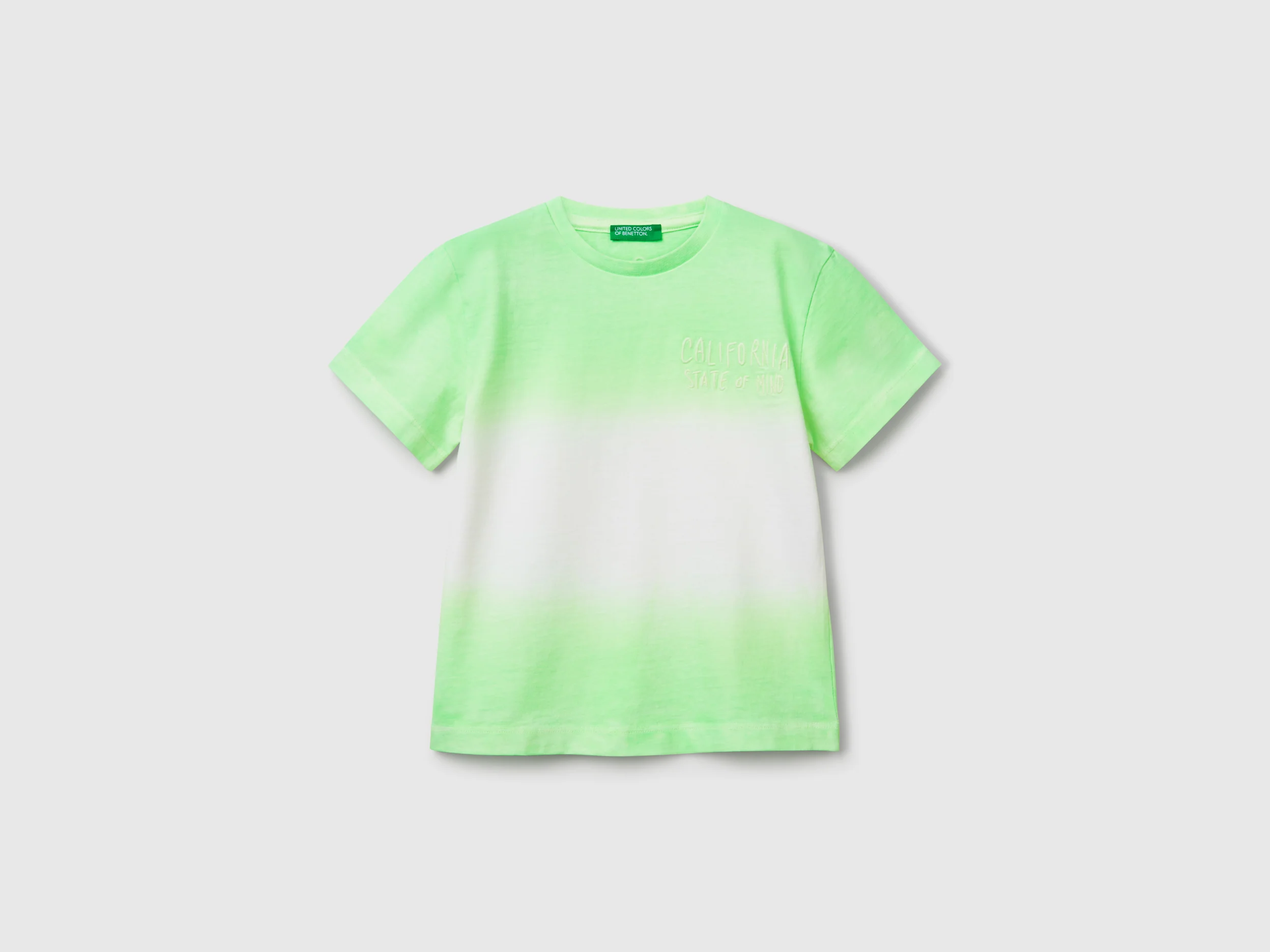T-shirt dip-dye con ricamo