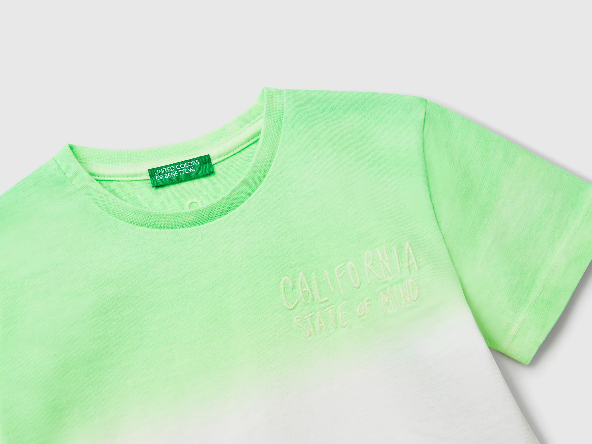 T-shirt dip-dye con ricamo - Image 3