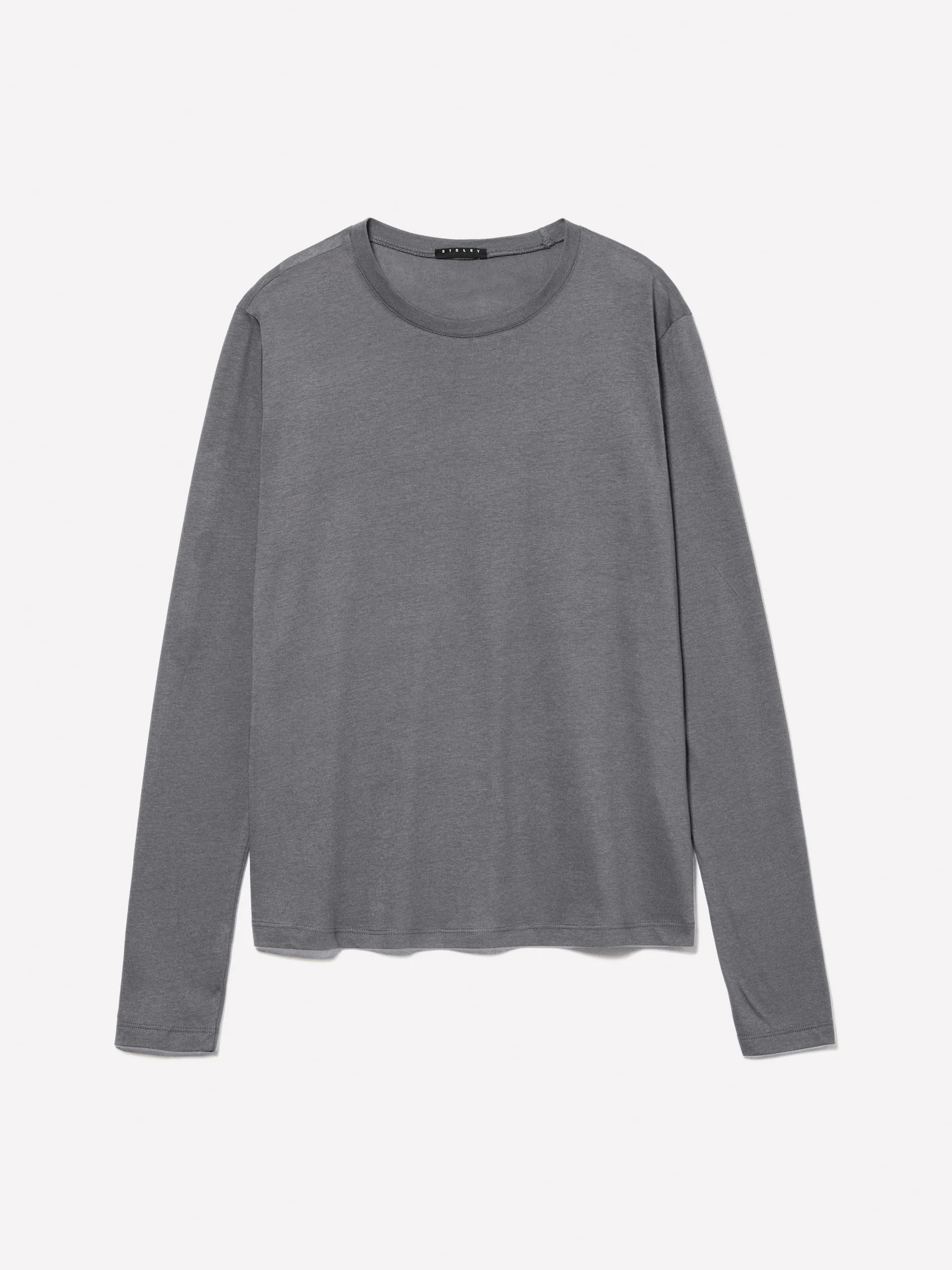 T-shirt girocollo a maniche lunghe
