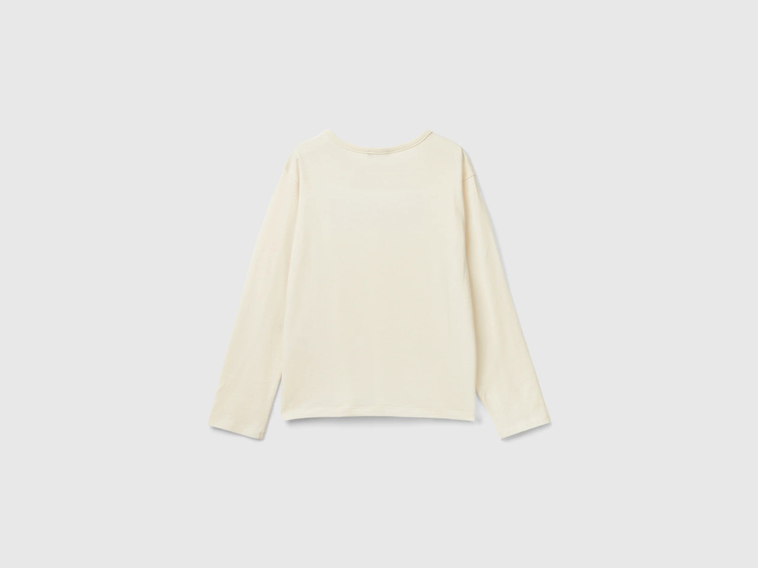 T-shirt in caldo cotone bio con paillettes - Image 2