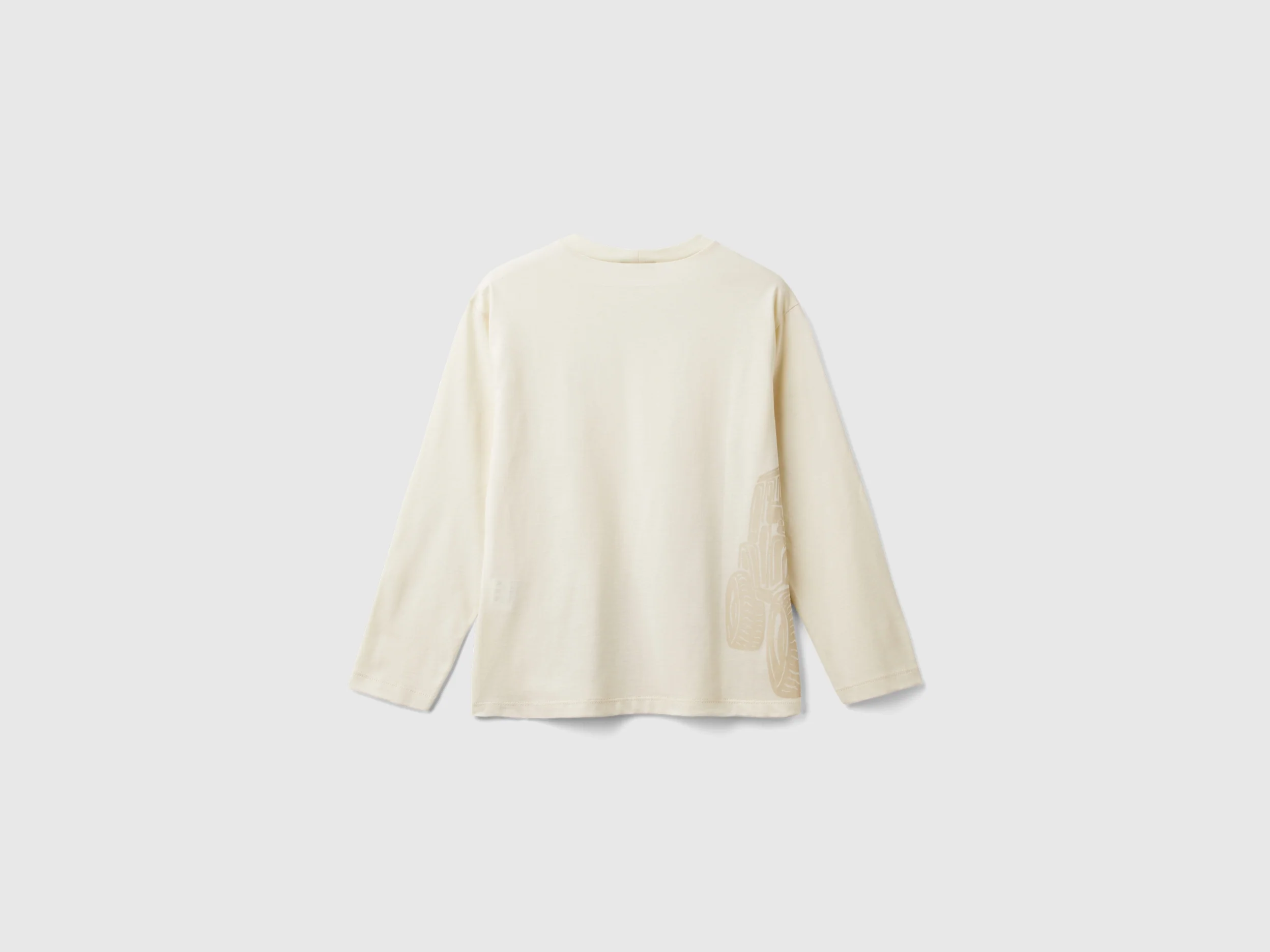 T-shirt in caldo cotone con stampa davanti e dietro - Image 2