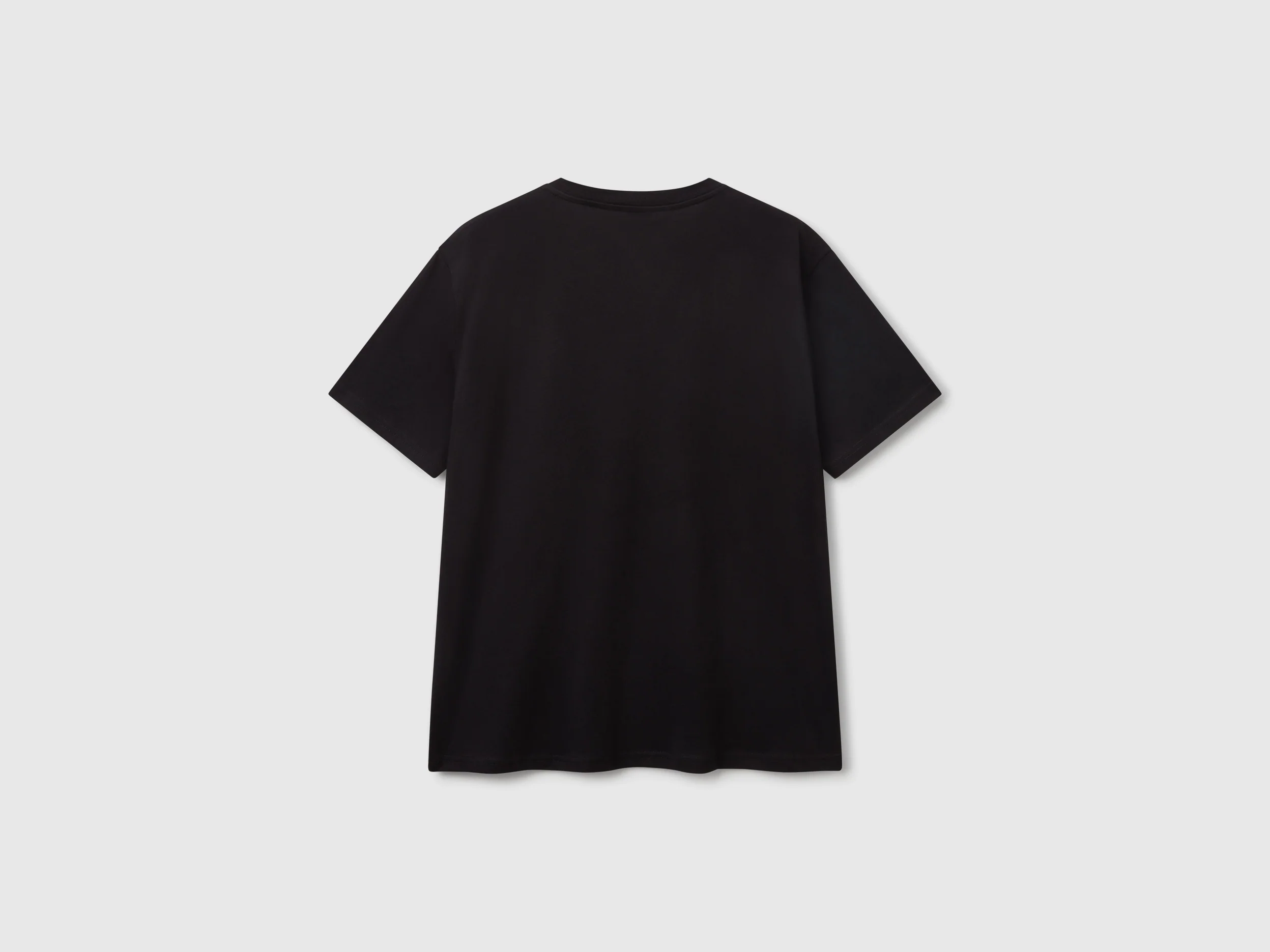 T-shirt in cotone con logo bianco - Image 2